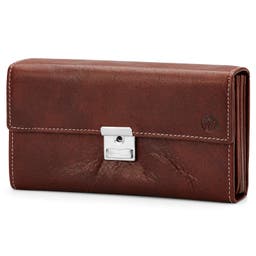 Montreal Classic Accordion Tan Leather Wallet