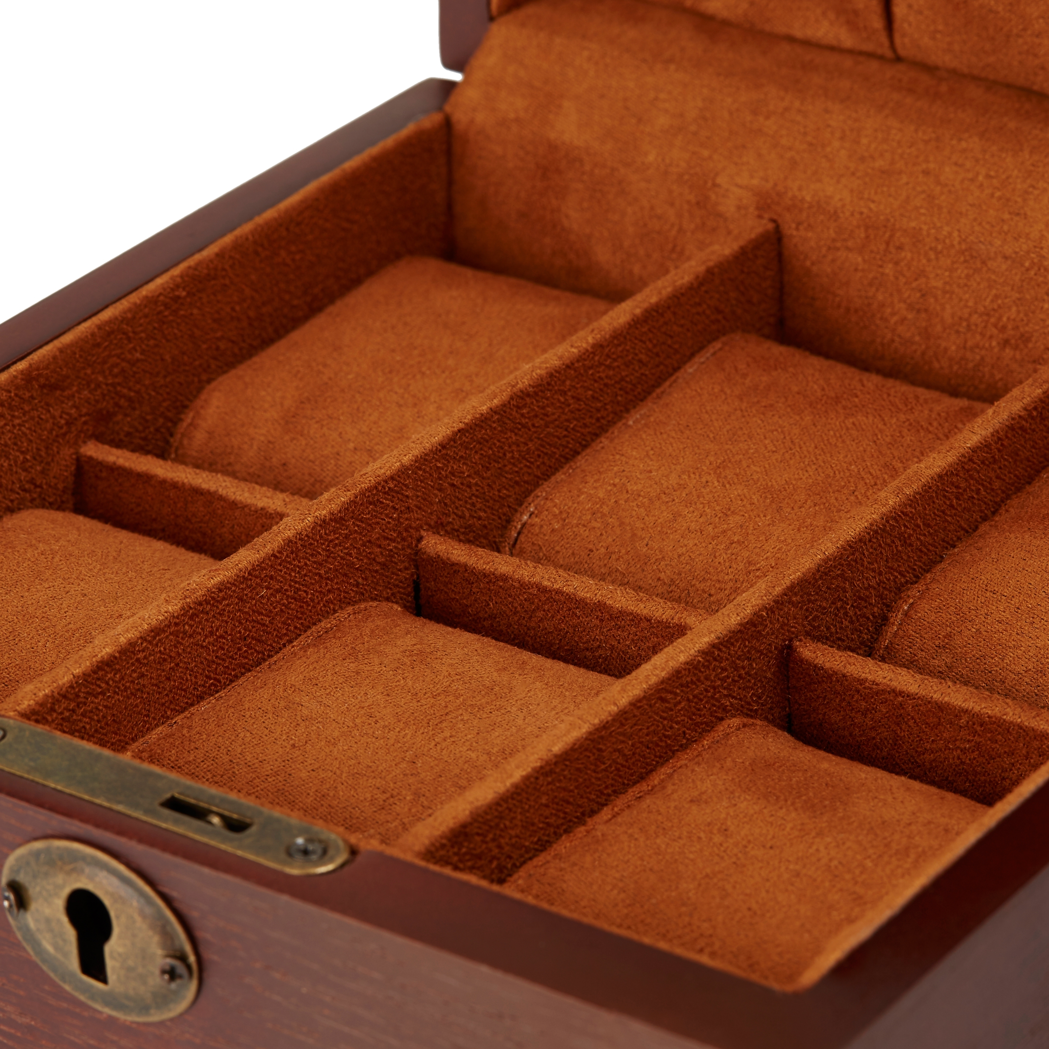 Natural Brown Oak Watch Case - 6 Watches - 4