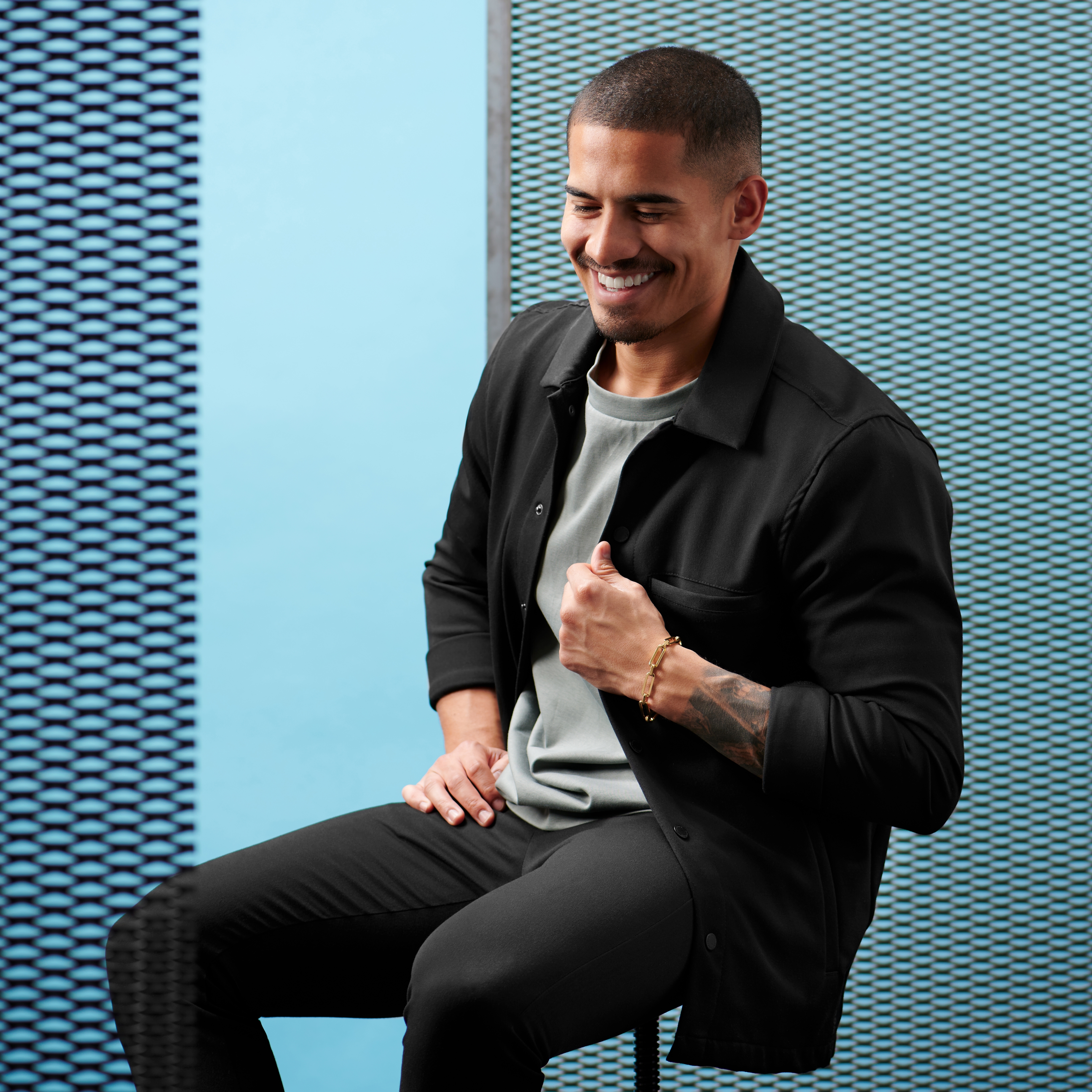 Bracelet en métal doré à chaîne torsadée Cedric Amager - 5