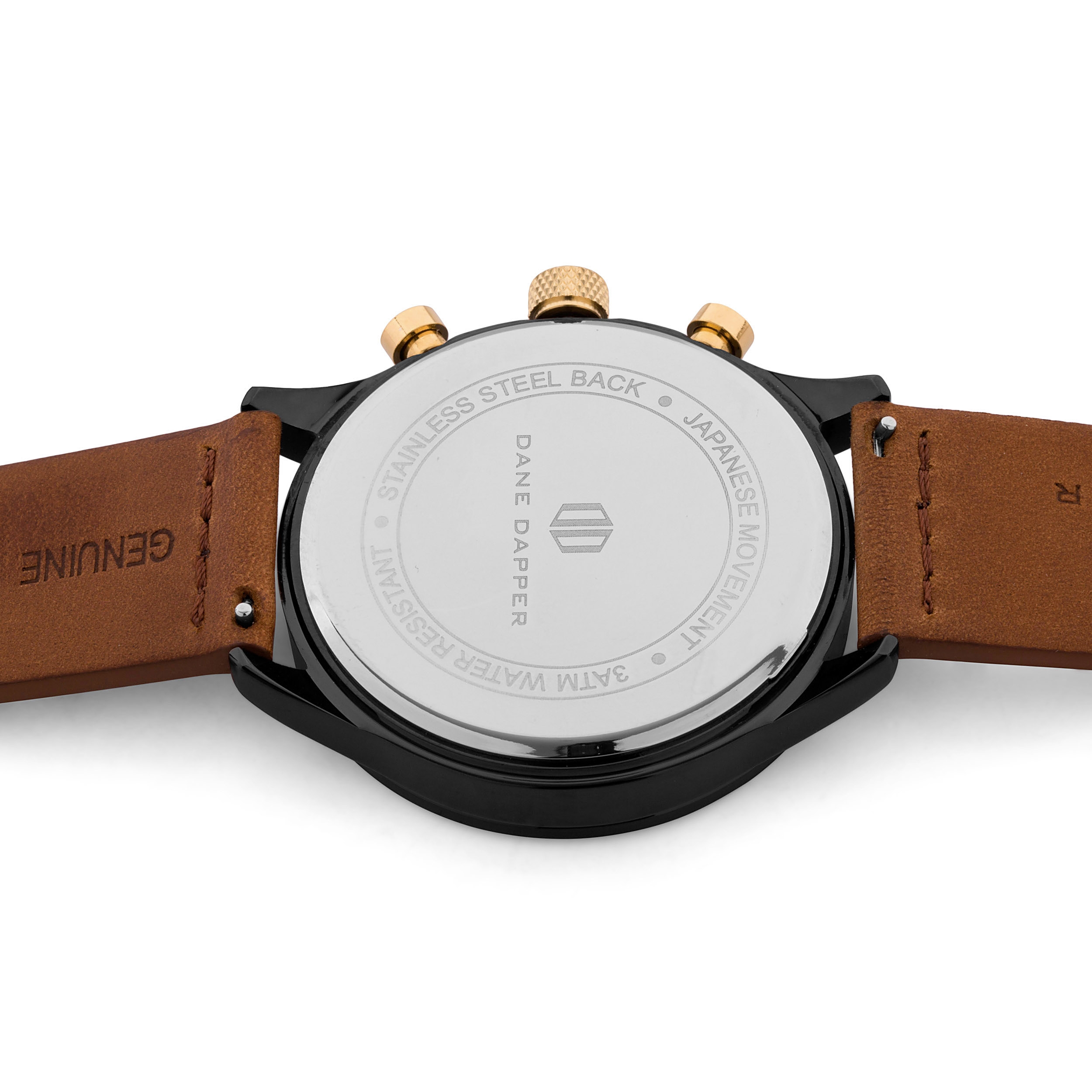 Brown, Black & Gold-Tone Accents Troika Watch - 4