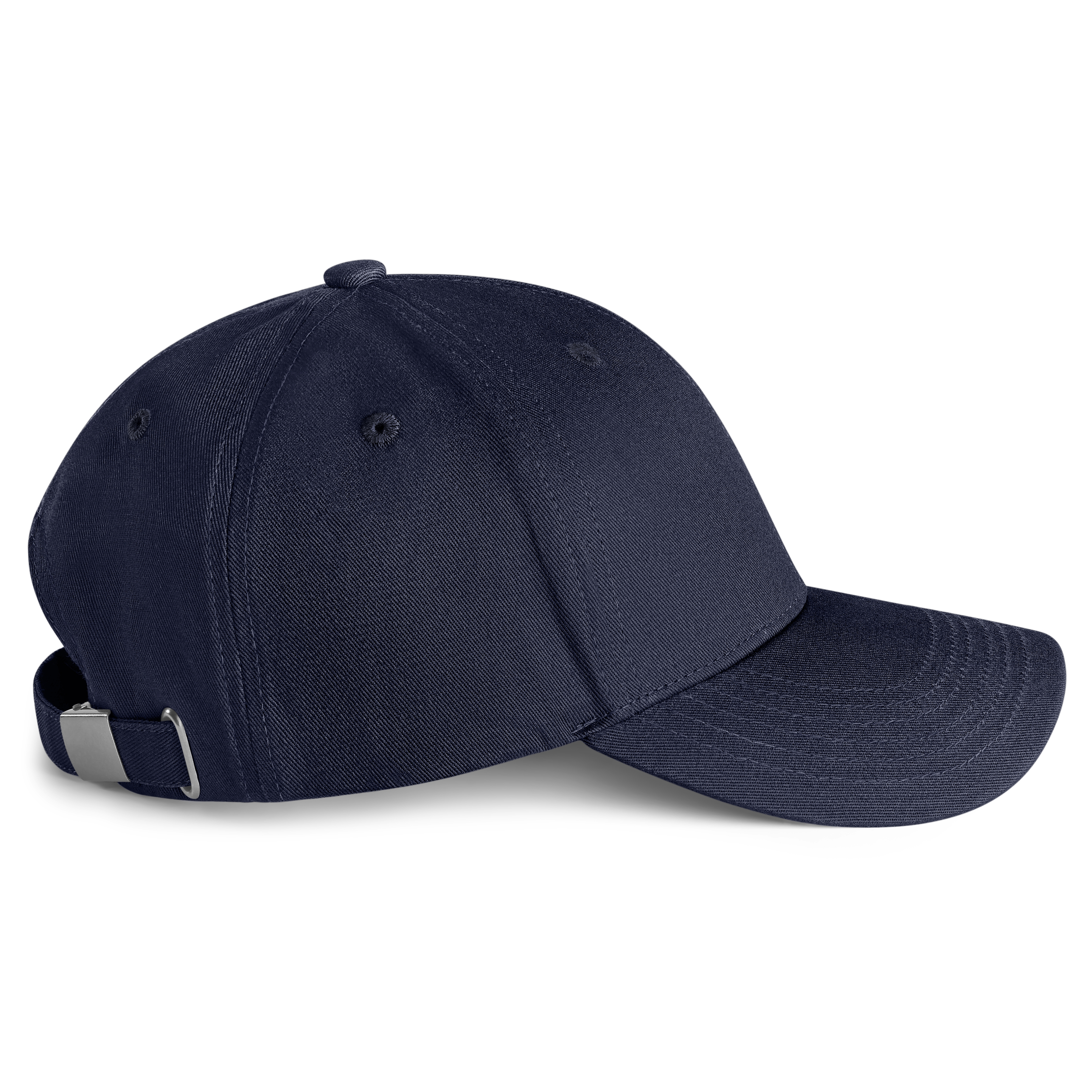 Waykins | Marineblaue Baumwoll-Cap mit fester Front - 3