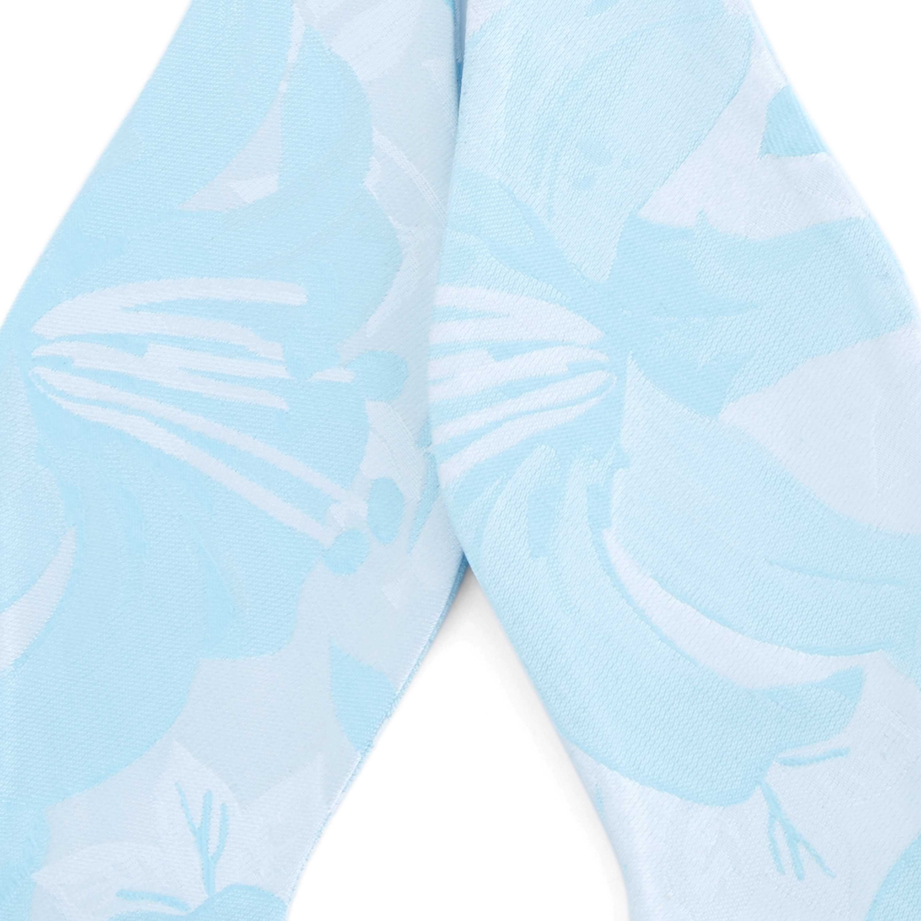 Blaue Florale Selbstbinder Fliege - 2