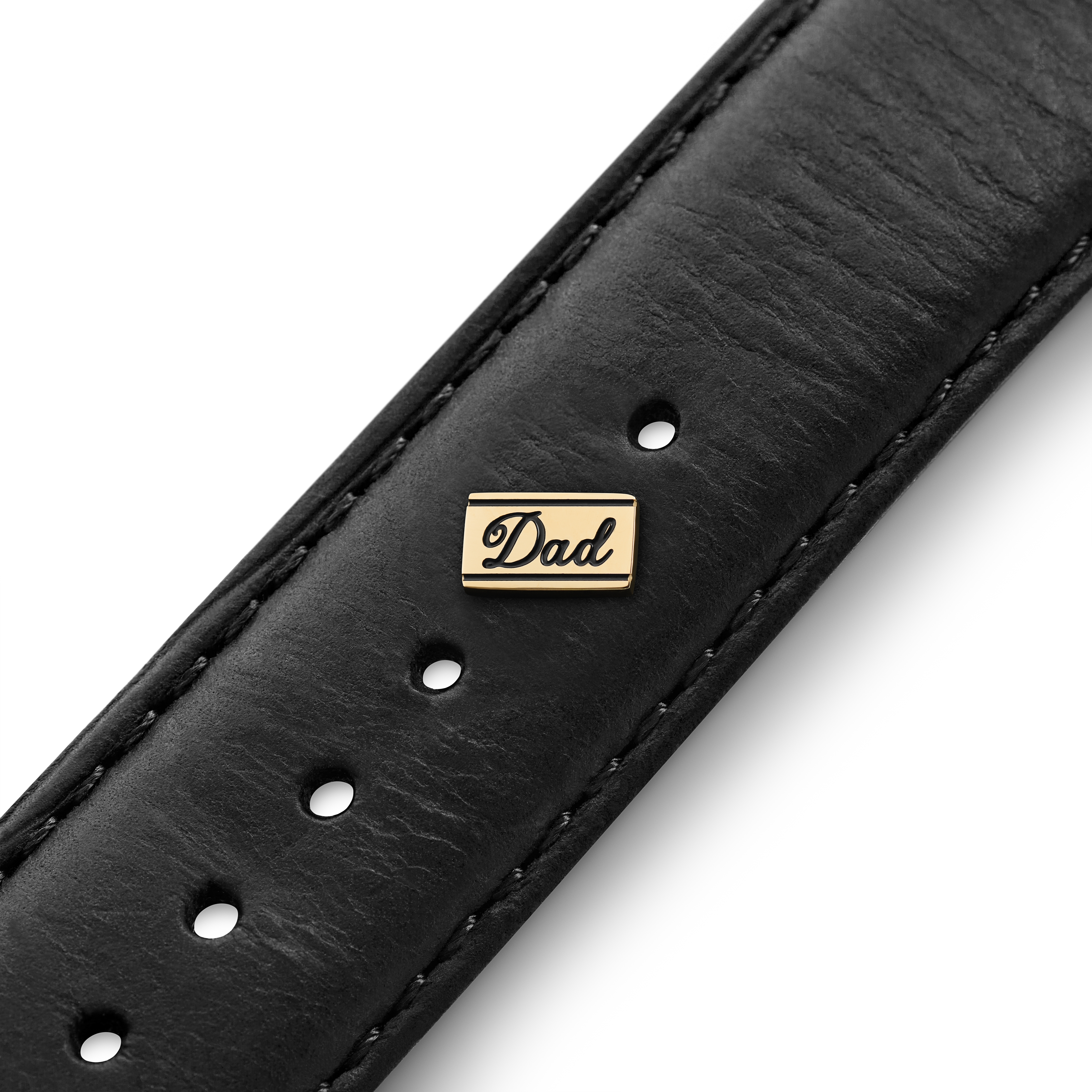 Goldfarbener Edelstahl Dad Uhrenanhänger - 4