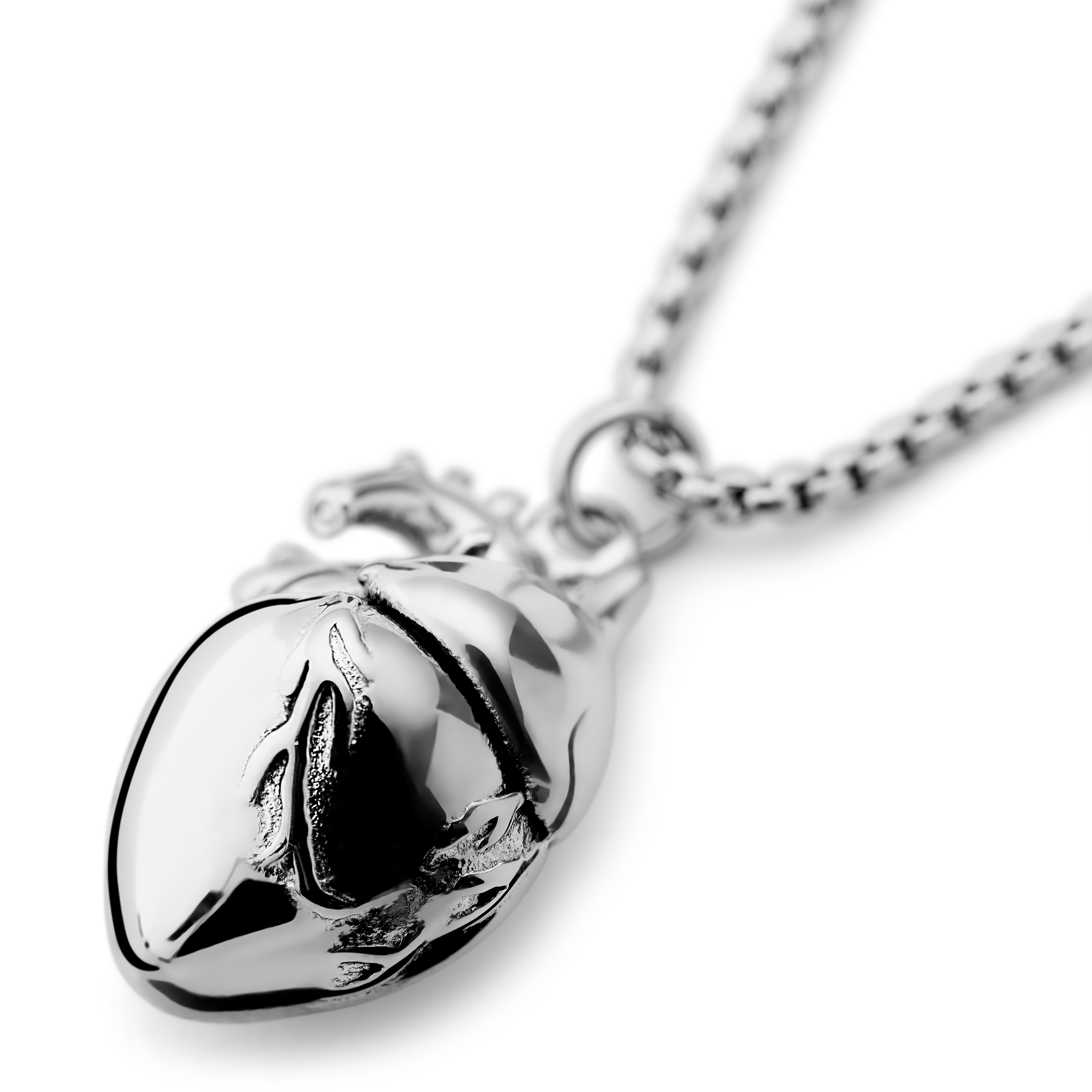 Egan | Silver-tone Heart Necklace - 7