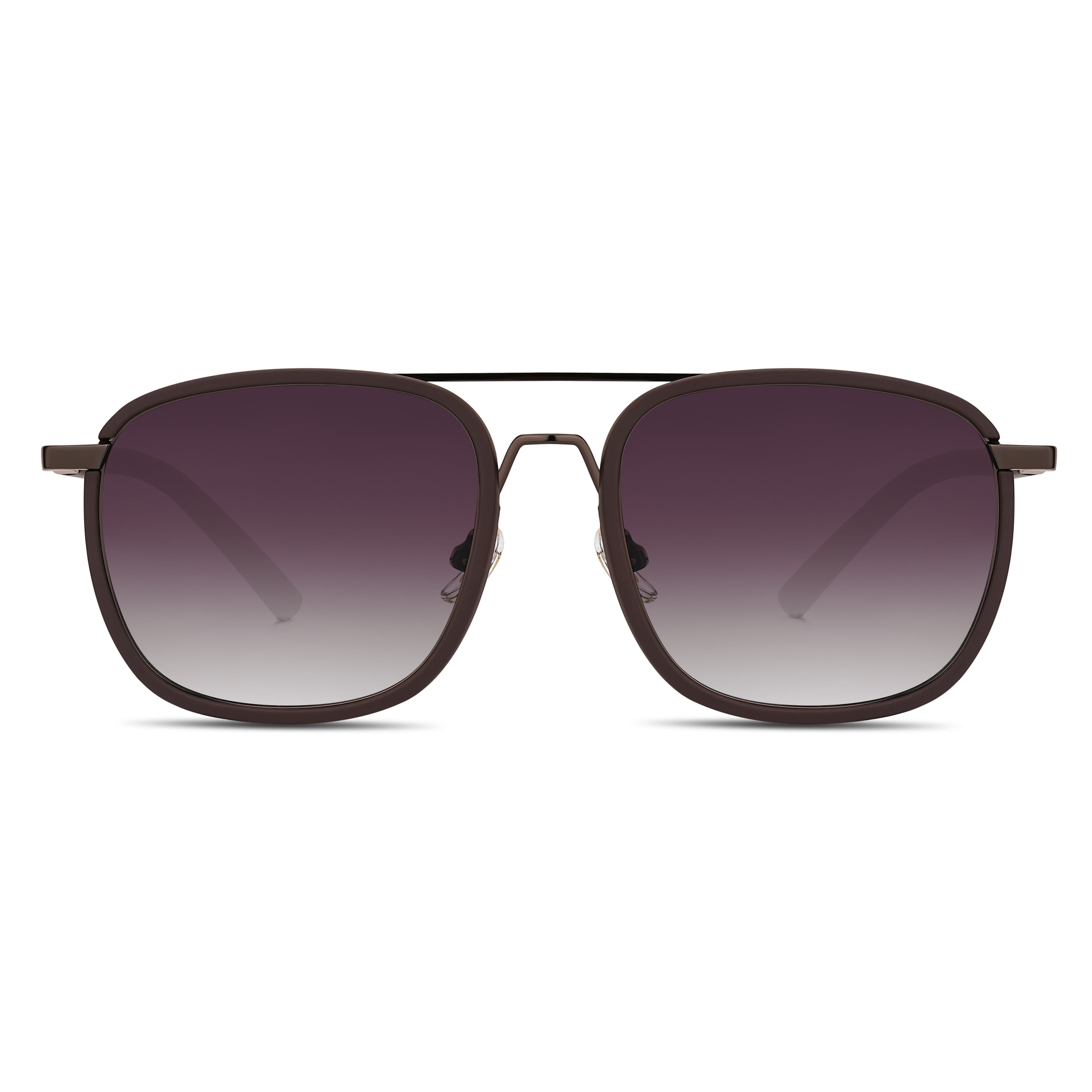 Black Gradient Double-Bridge Polarised Sunglasses