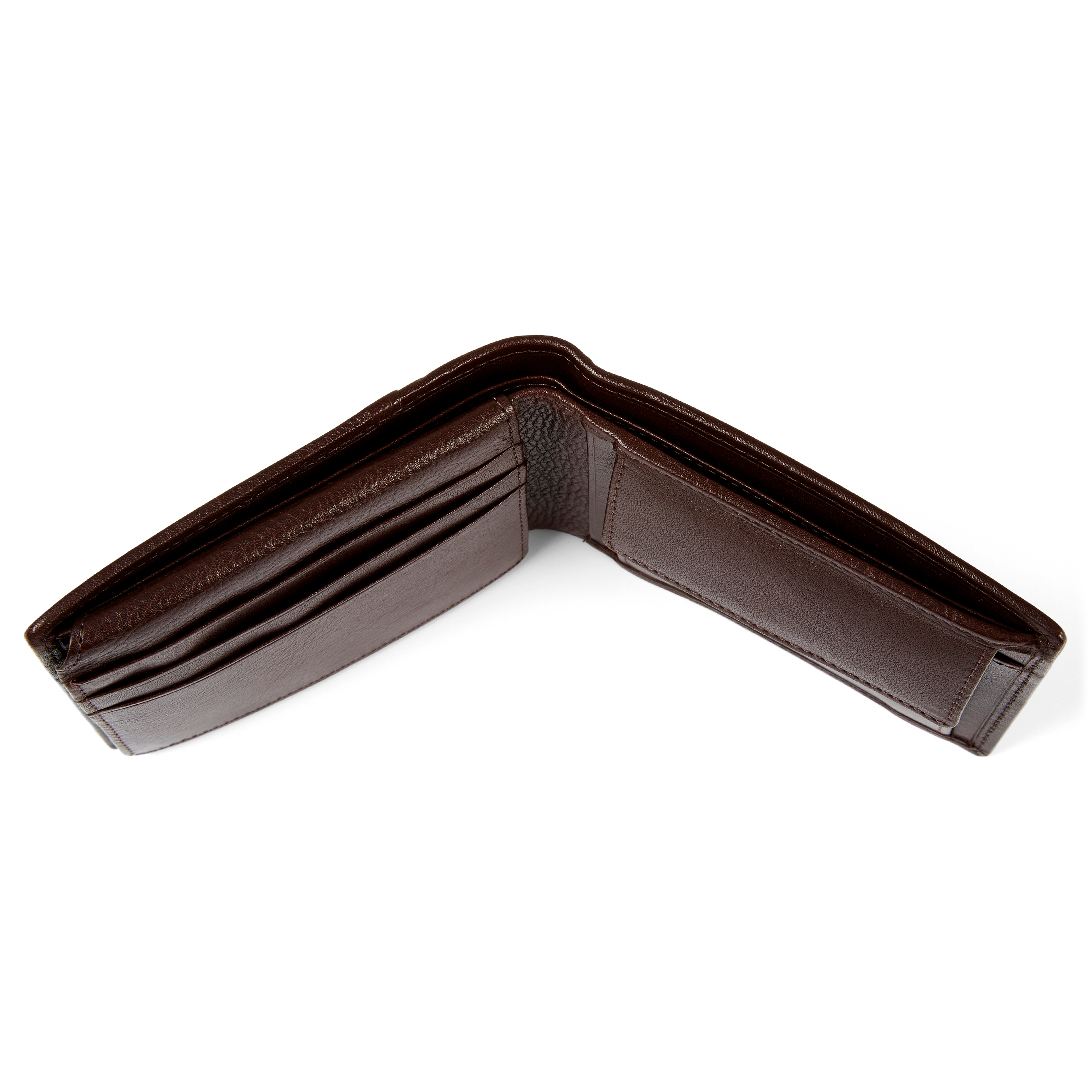 Quilted Brown Leather Wallet - 4