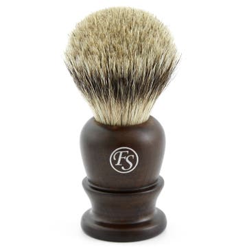 Classic Ebony Wood Synthetic Shaving Brush