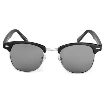 Czarne okulary przeciwsłoneczne z linią brwi Will