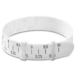 White Bracelet Sizer Belt – US Wrist Sizes
