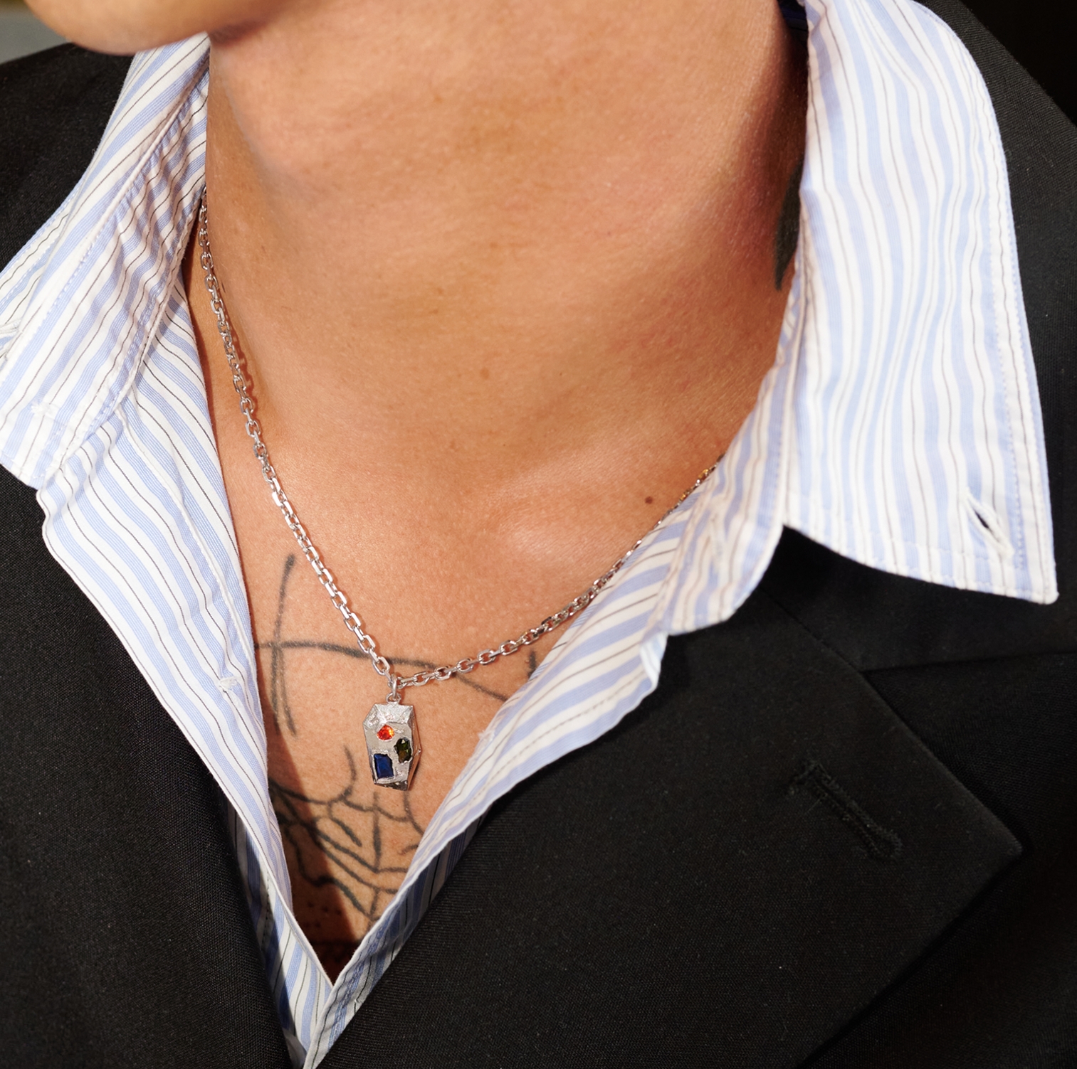 Hidden Gem | Phoenix mozaïekketting van 925 sterling zilver - 5