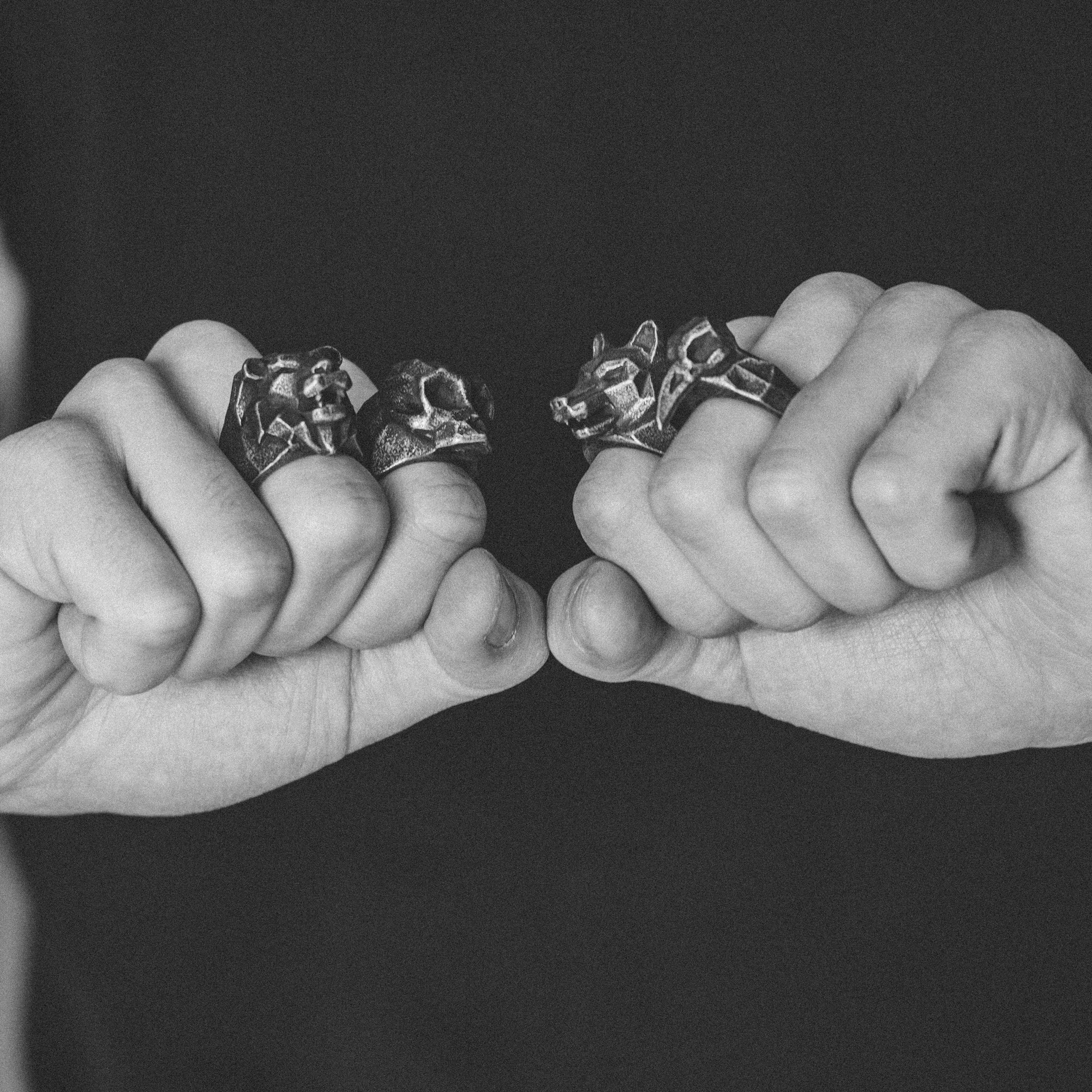 Mack Grey Lion Ring  - 5