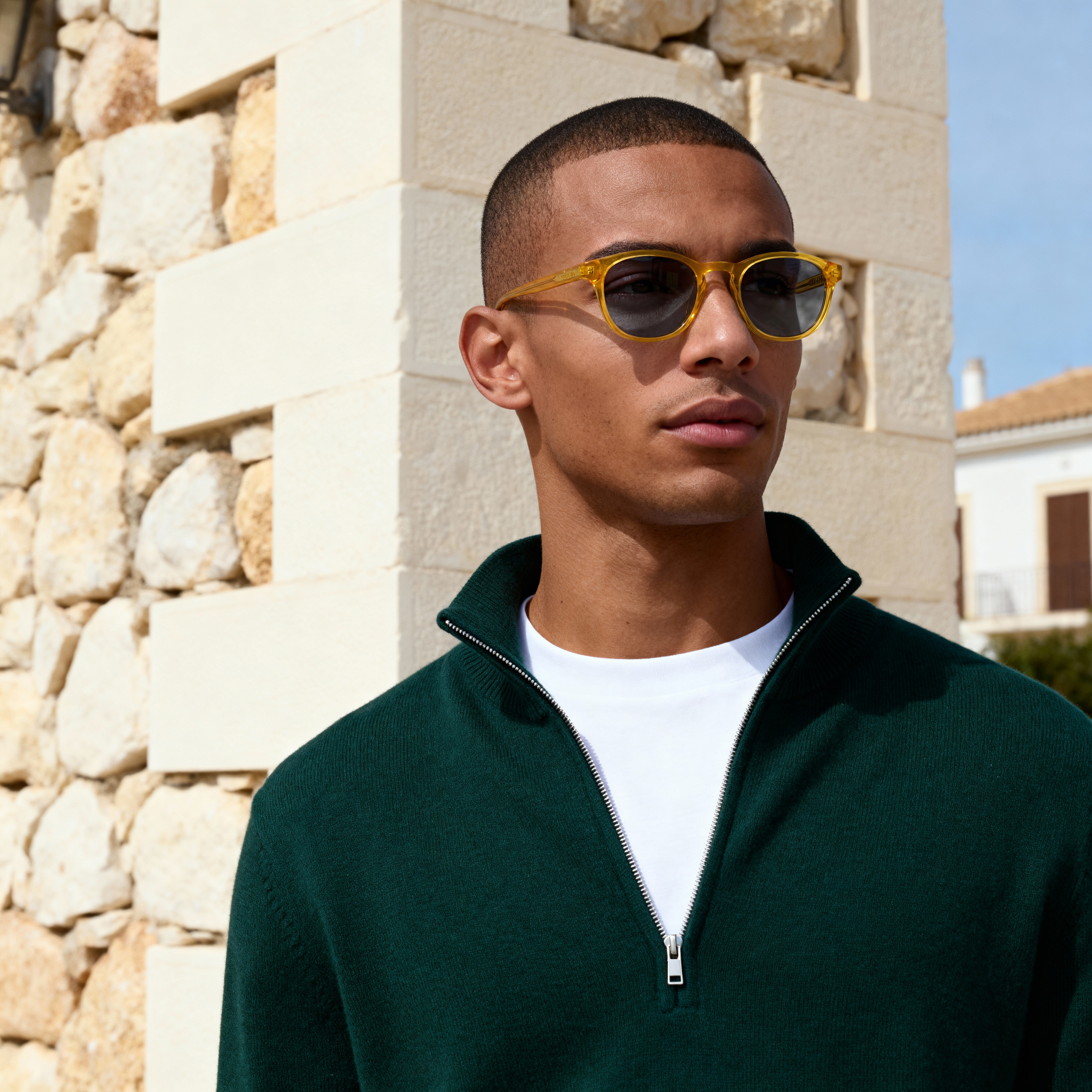 Klasiskas dzeltenas, polarizētas saulesbrilles - 2