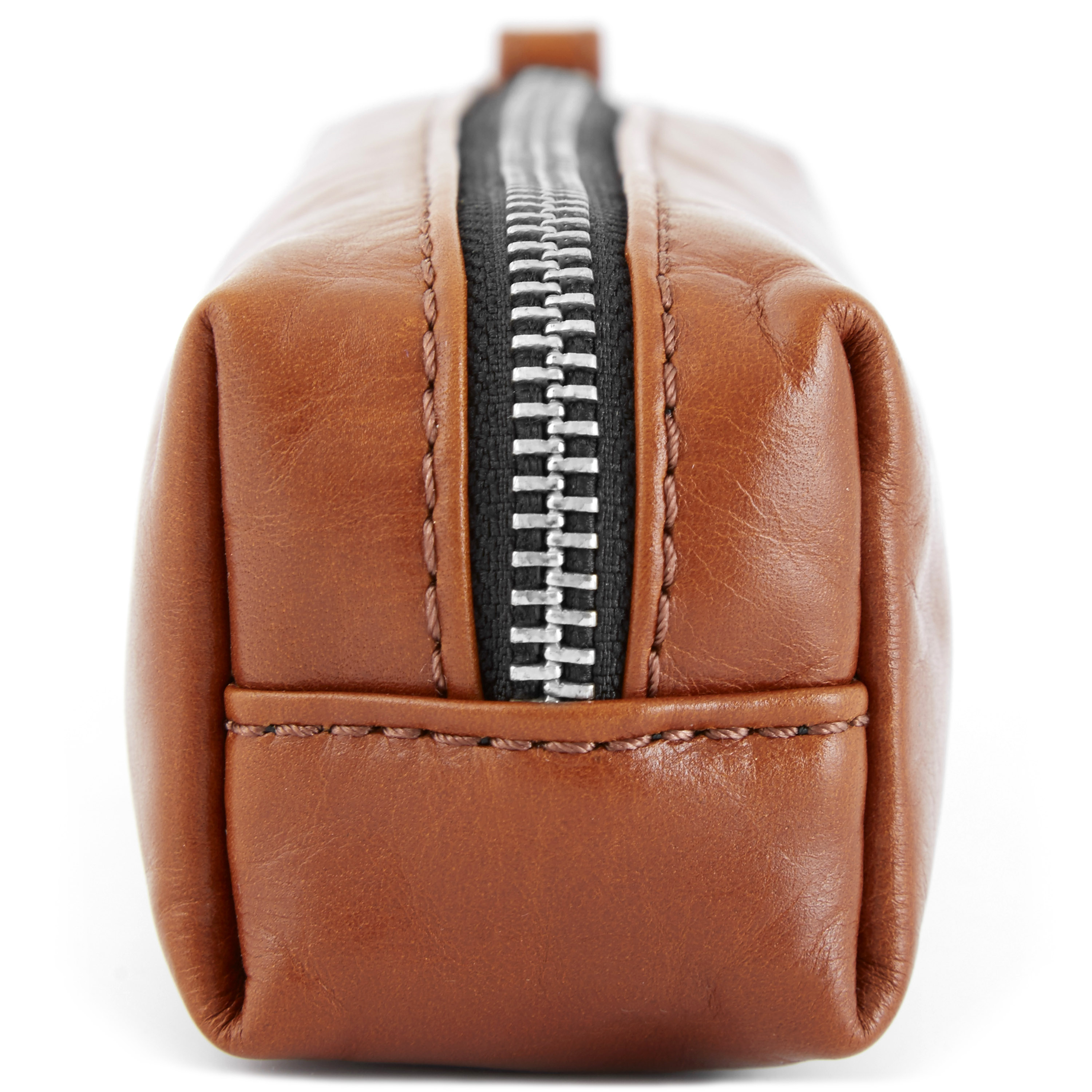 Tan Compact Jasper Wash Bag - 4