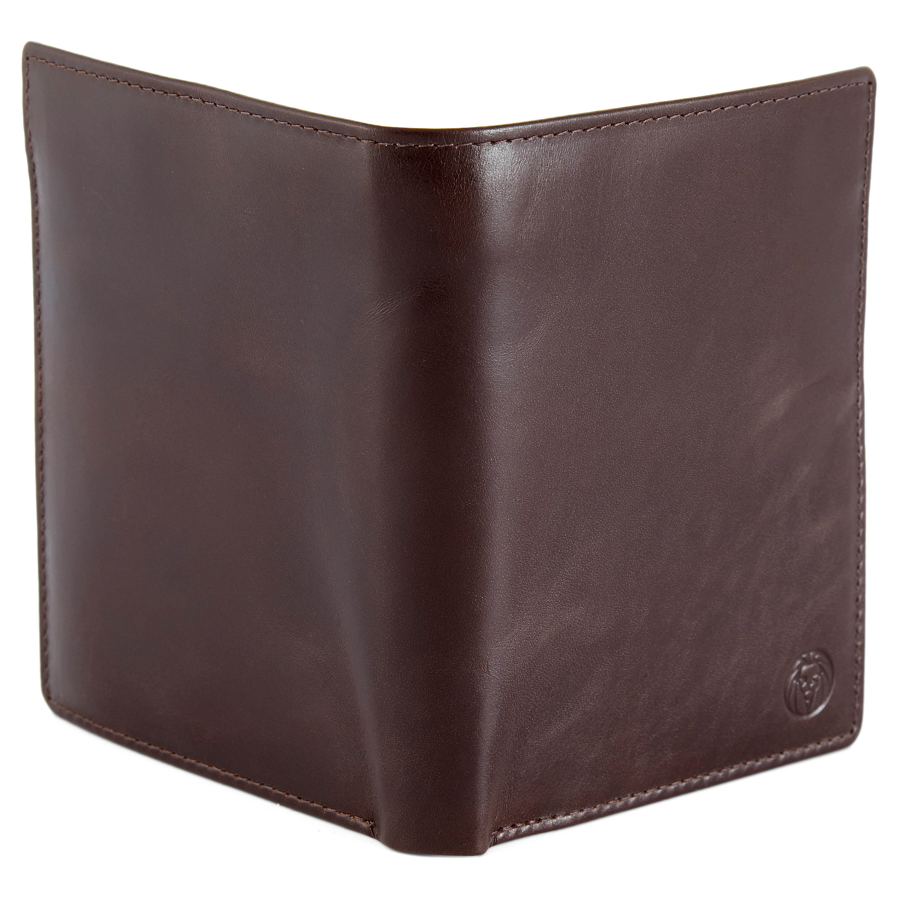 Grand portefeuille en cuir marron foncé Jasper - 11