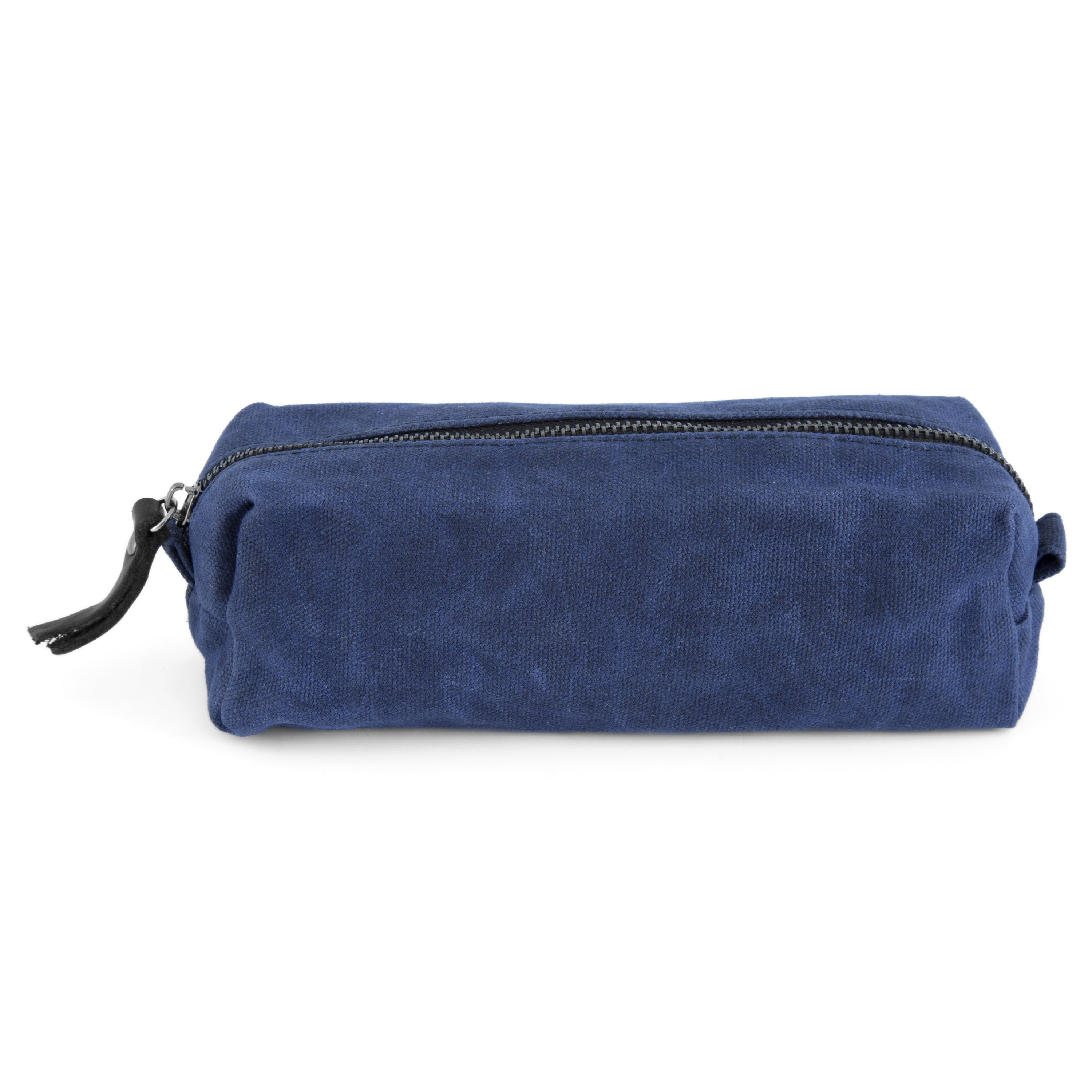 Marineblå Mini Toalettmappe av Vokset Kanvas - 4