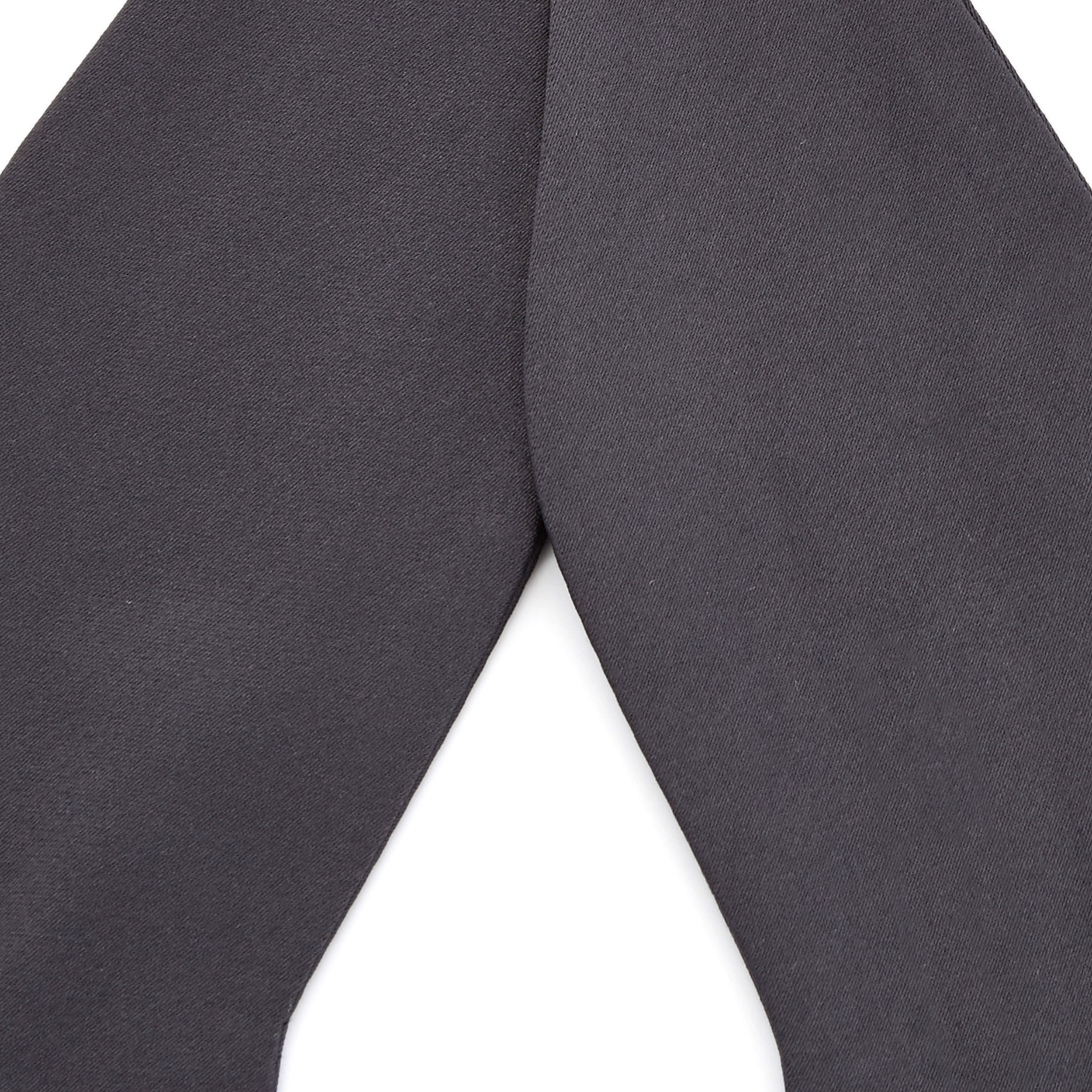 Charcoal Grey Basic Self-Tie Bow Tie - 2