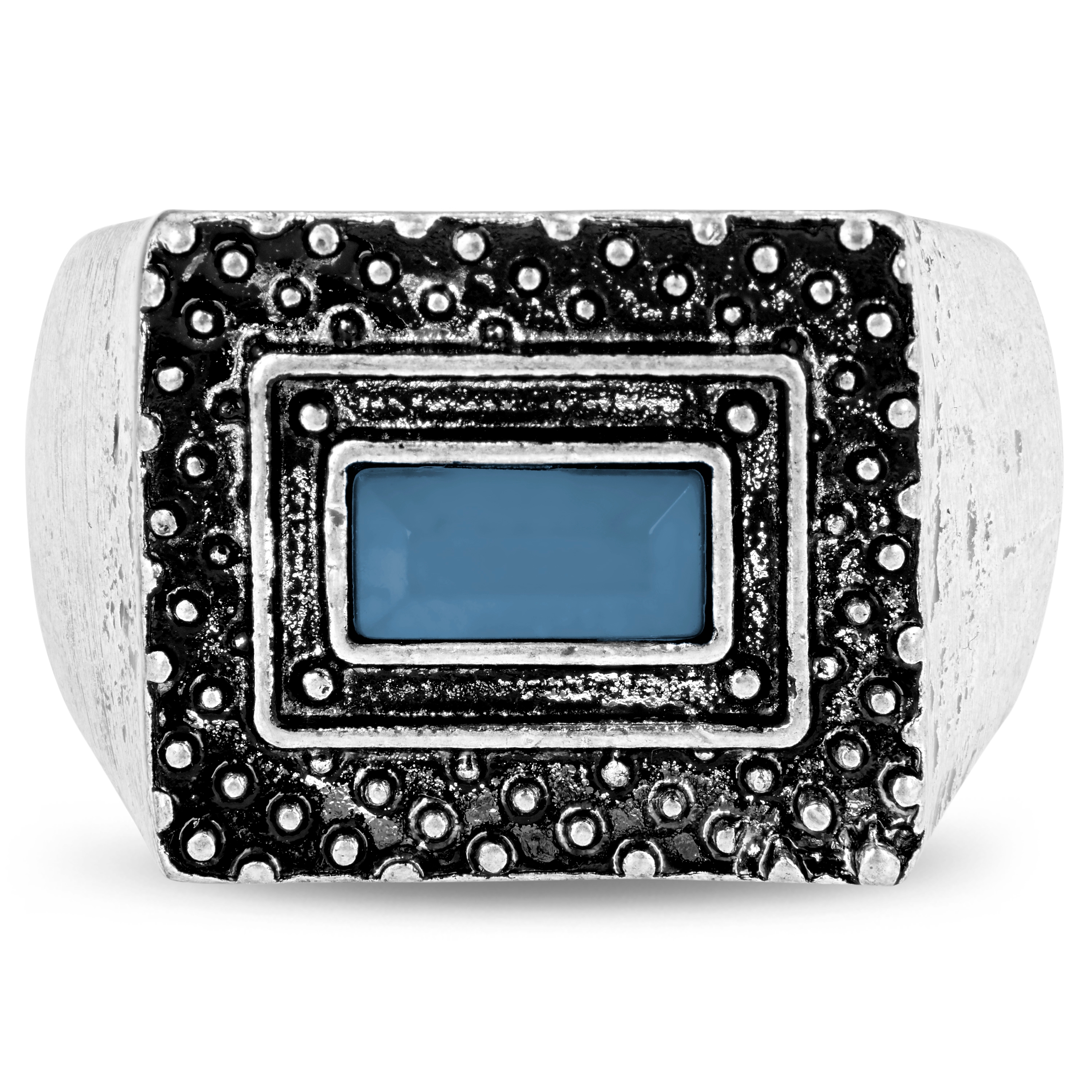 Blauwe Manuel Ring - 4