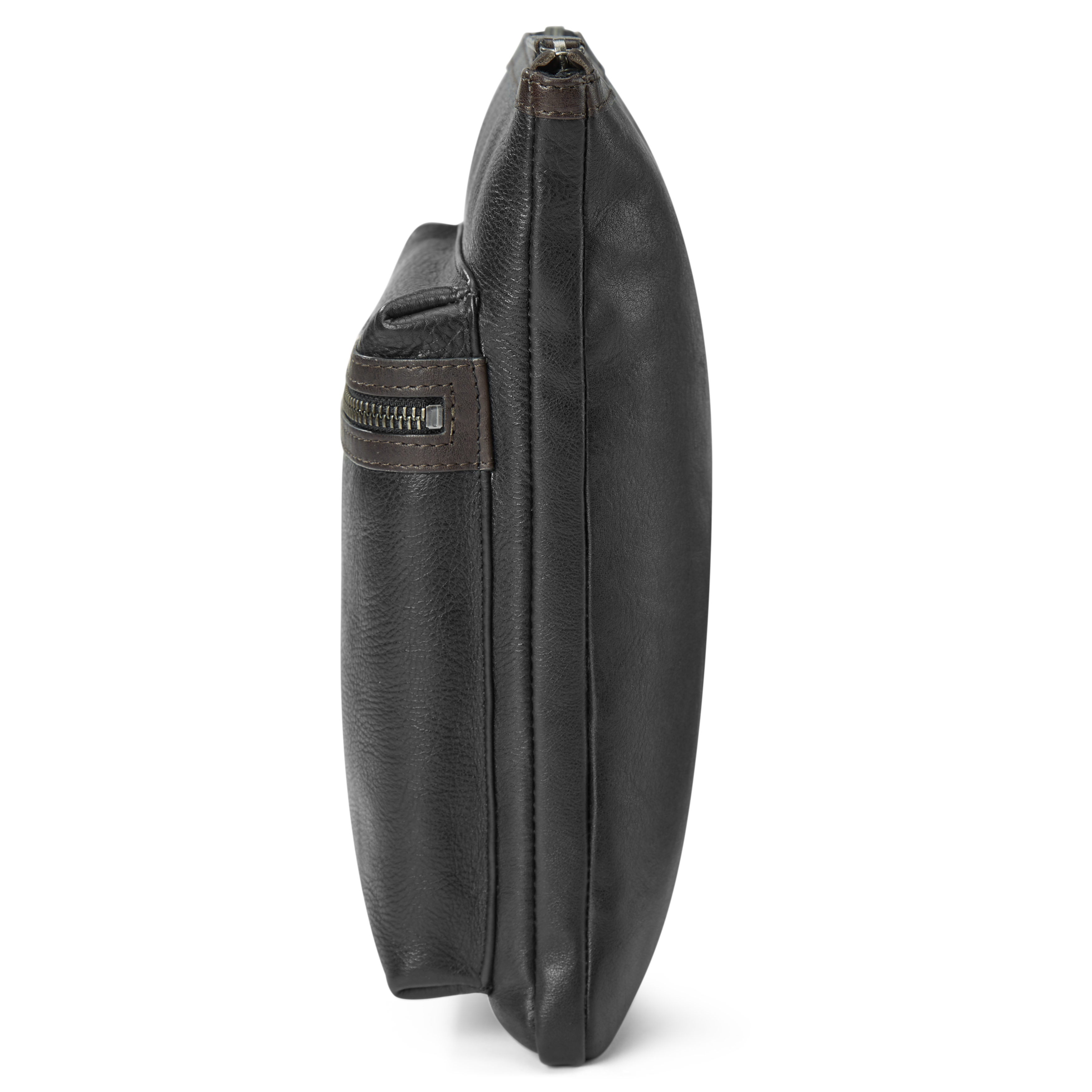 Funda para tablet de cuero marrón oscuro y negro Liam - 7