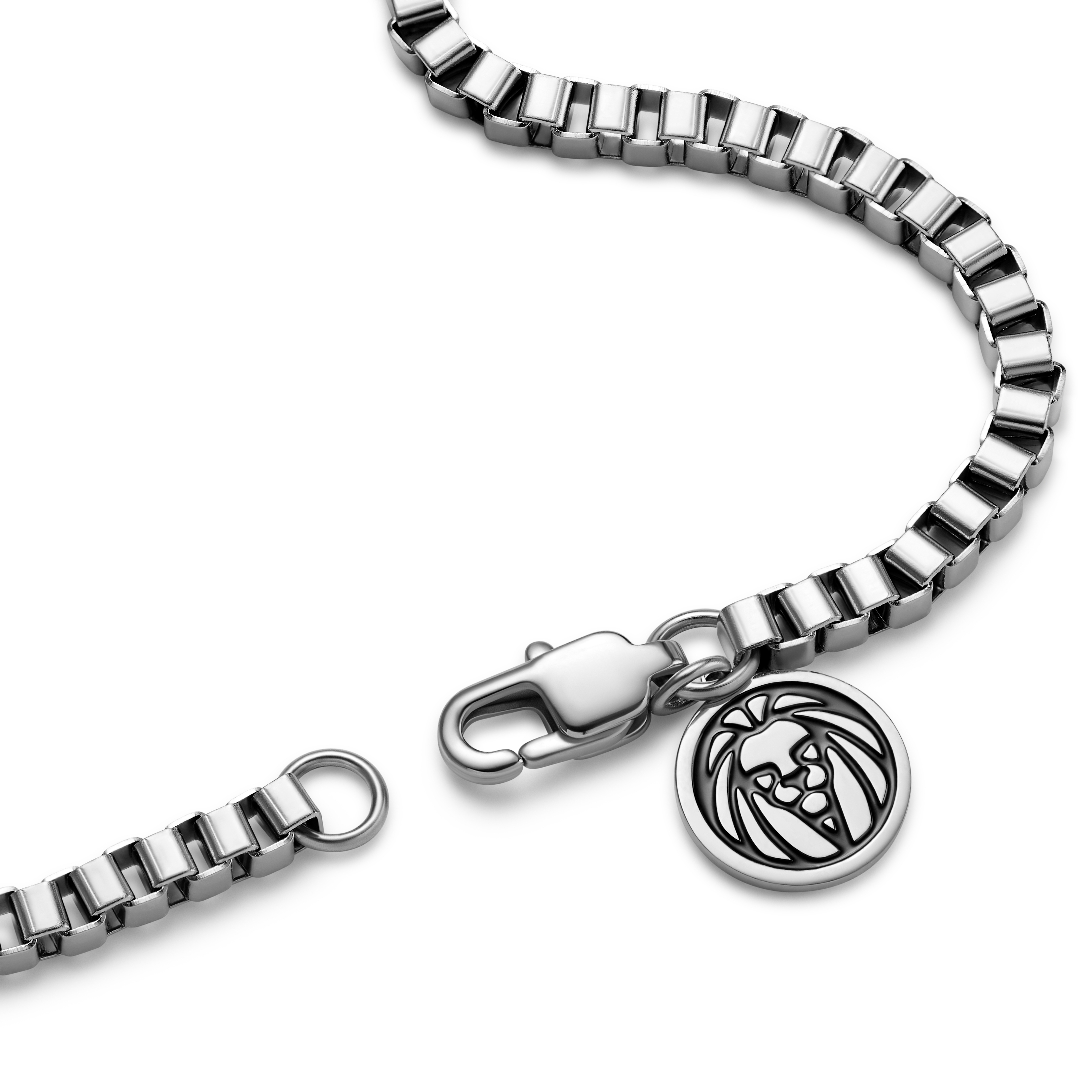 Essentials | 3 mm Silver-Tone Square Box Chain Necklace - 4