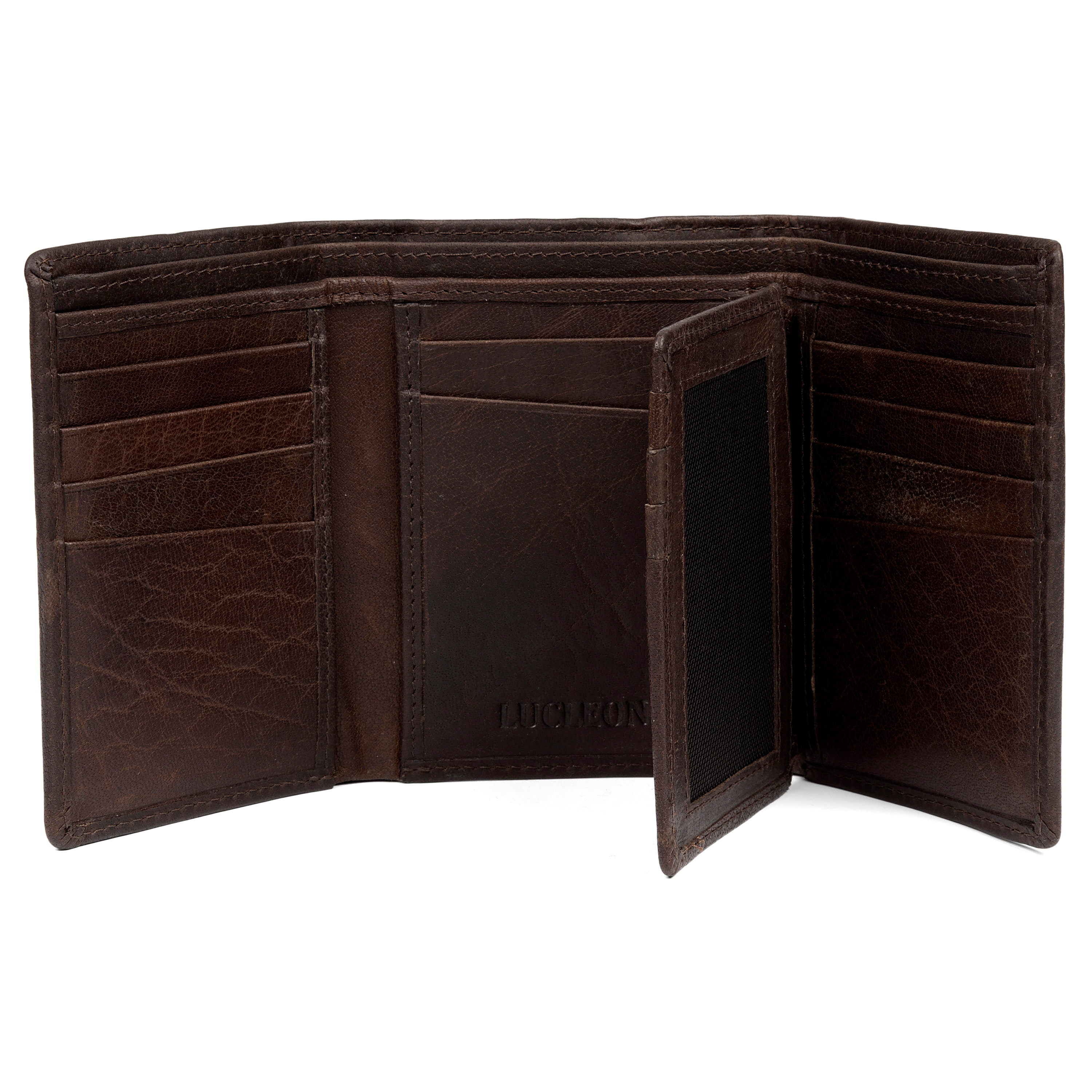 Cartera Montreal Maple de cuero marrón RFID - 2