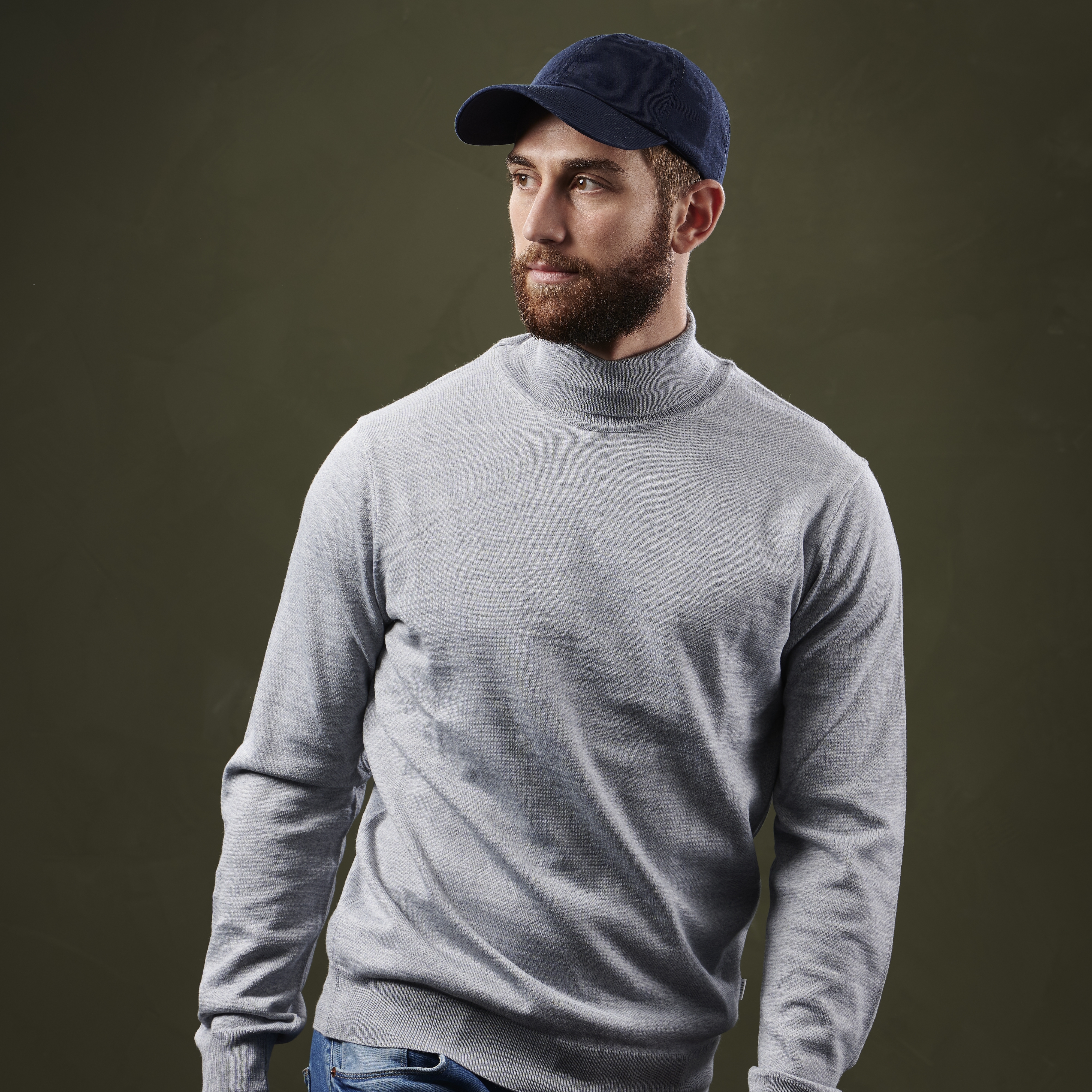 Granatowa czapka bawełniana - 4