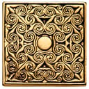 Meraklis | Spilla da giacca con motivo a vortice color oro Meraklis | Spilla da giacca con motivo a vortice color oro