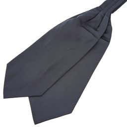 Anthrazitfarbener Basic Krawattenschal