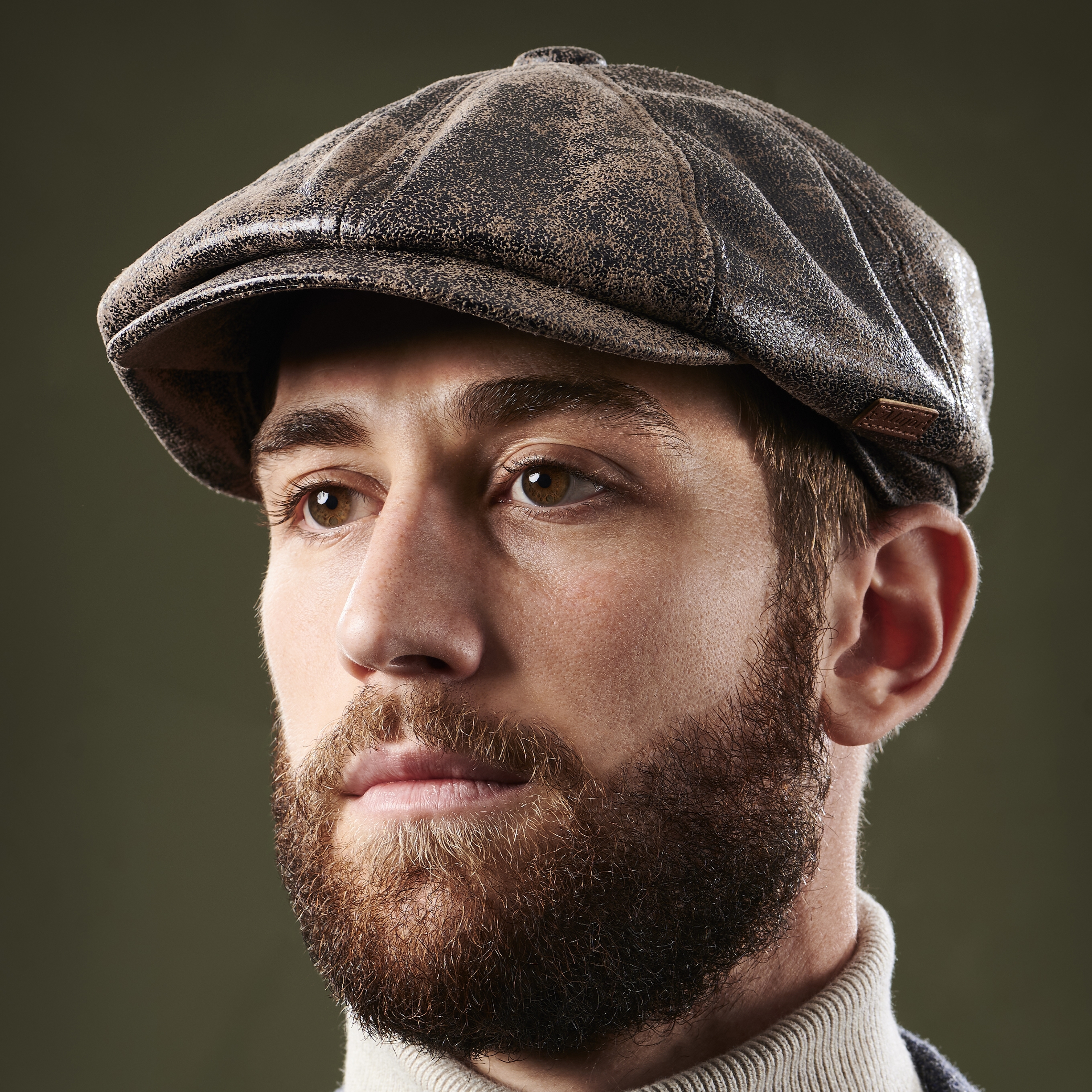 Brown Newsboy Cap - 5