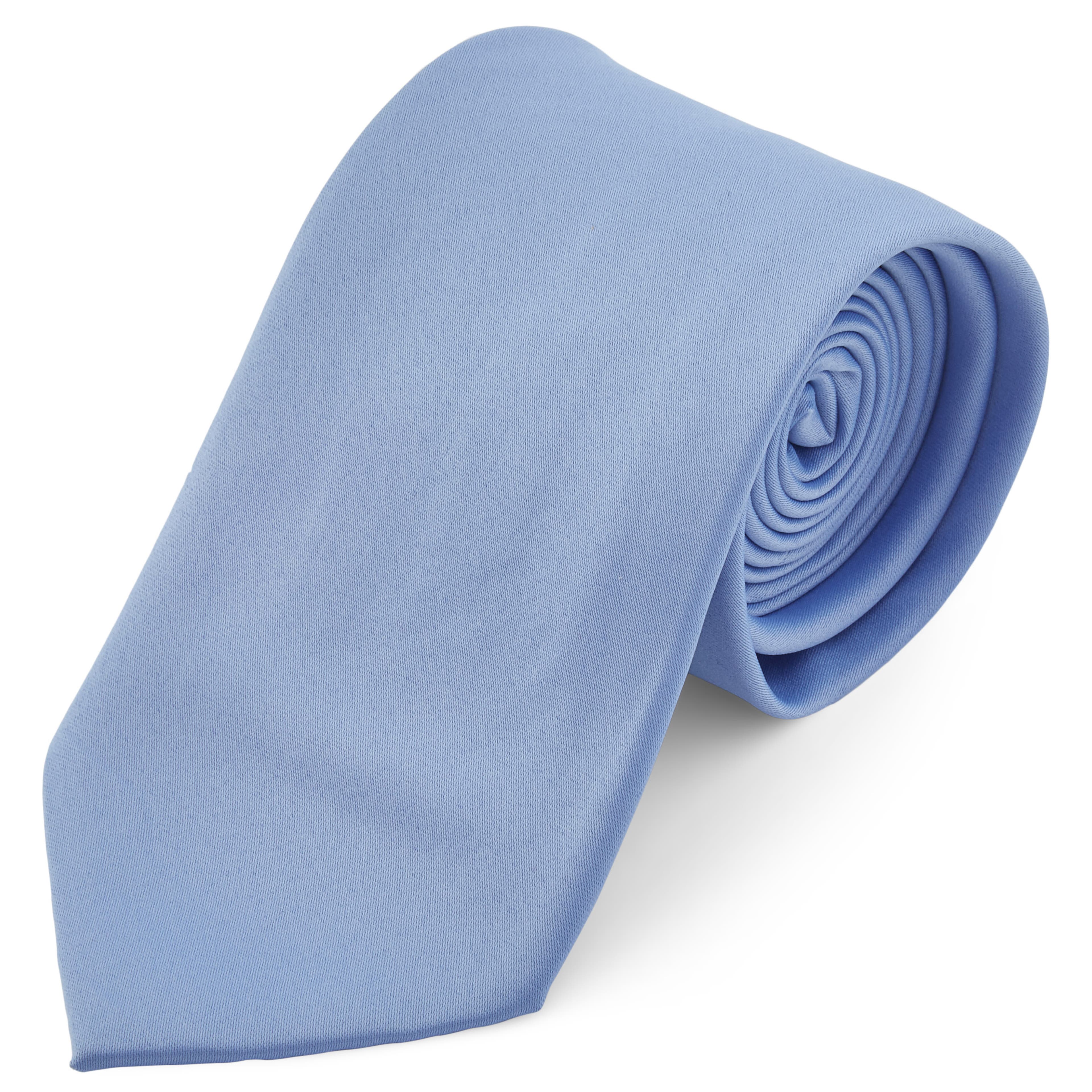 Cravată Basic albastră 8 cm 