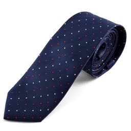 Dark Blue Dotted Tie