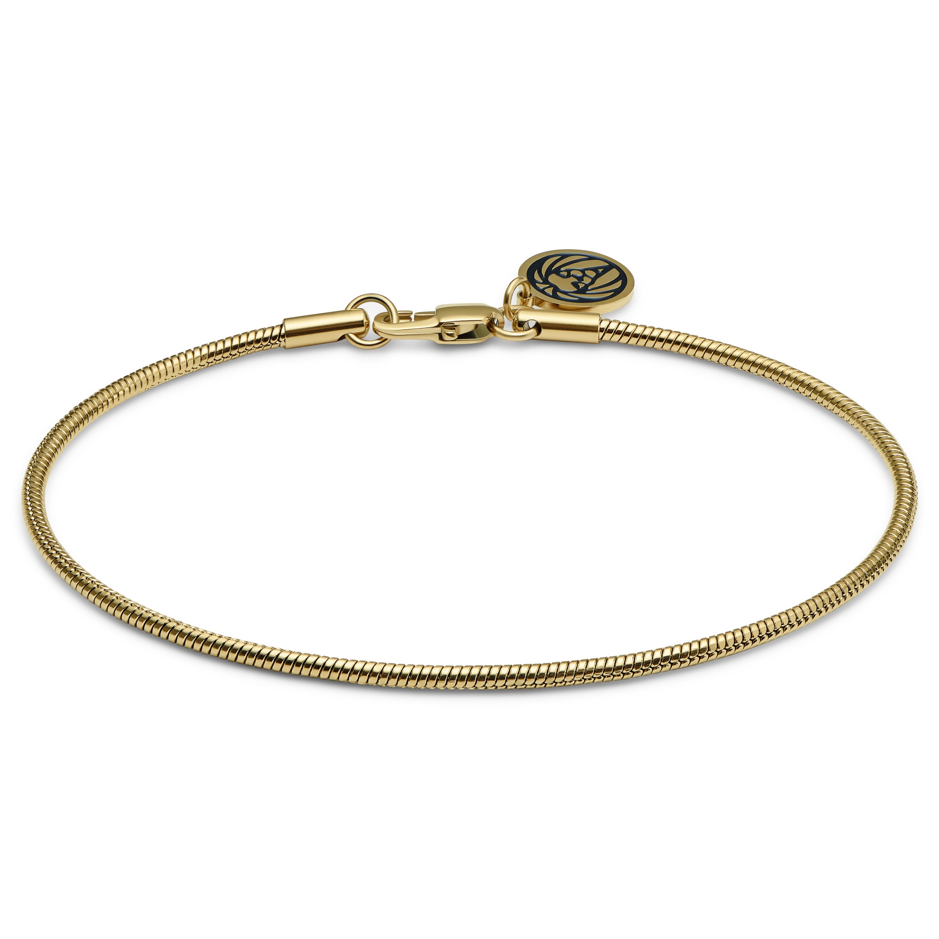 Essentials | 2 mm Goudkleurige Armband met Slangenschakels