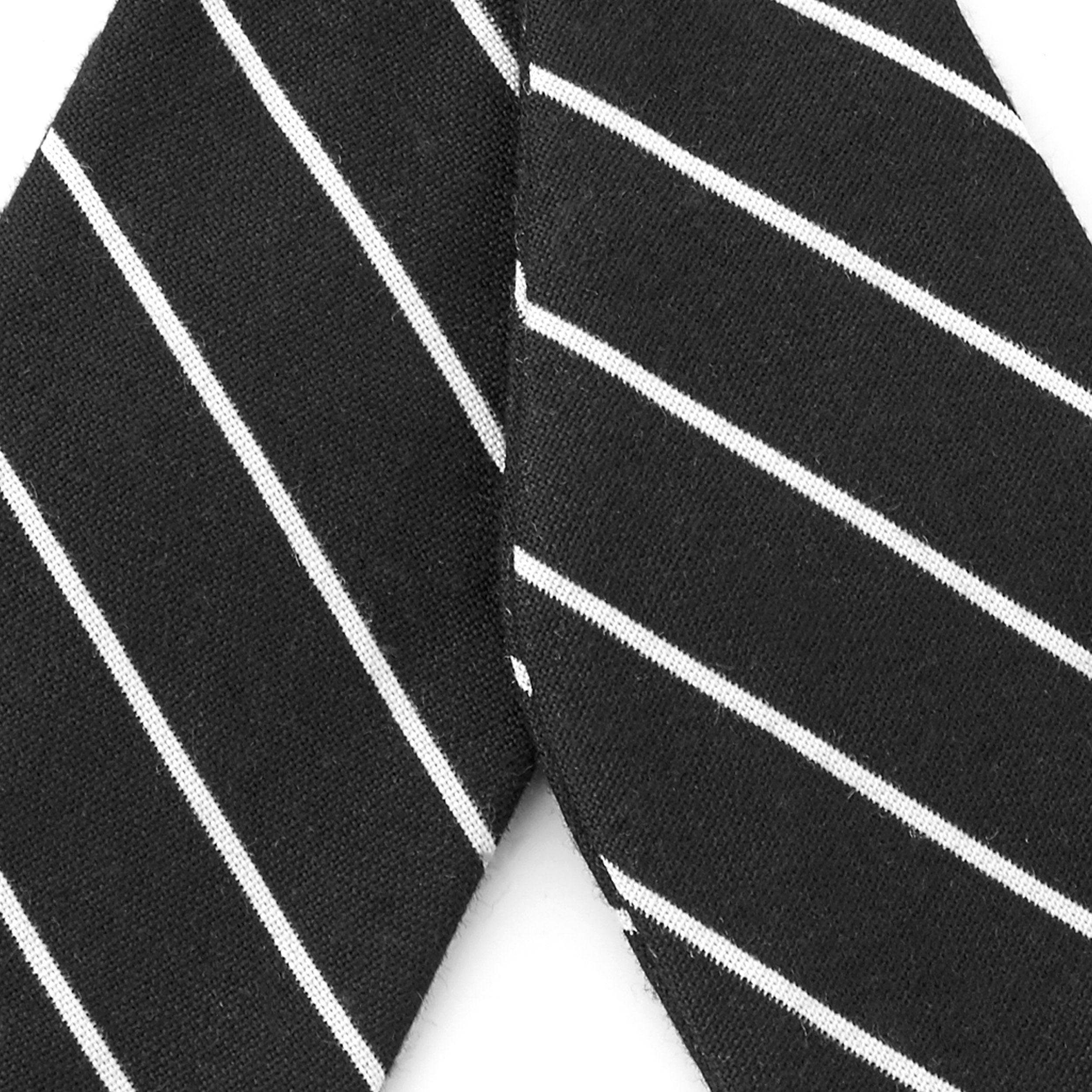 Zwarte Gestreepte Zelfbinder Vlinderdas - 2