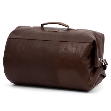 Montreal Classic Leather Brown Duffel Bag