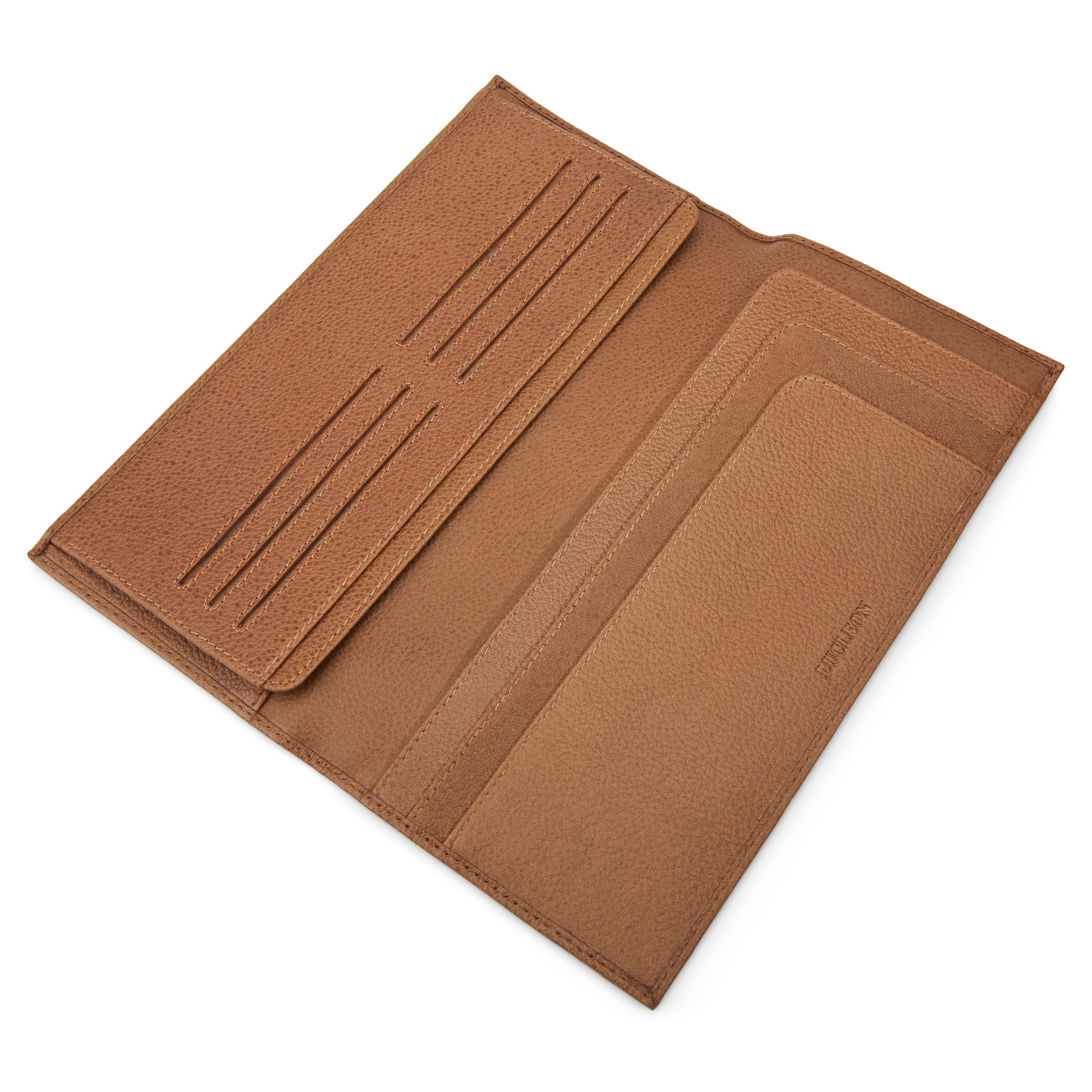 Cartera de viaje de cuero marrón con bloqueo RFID Lowe - 2