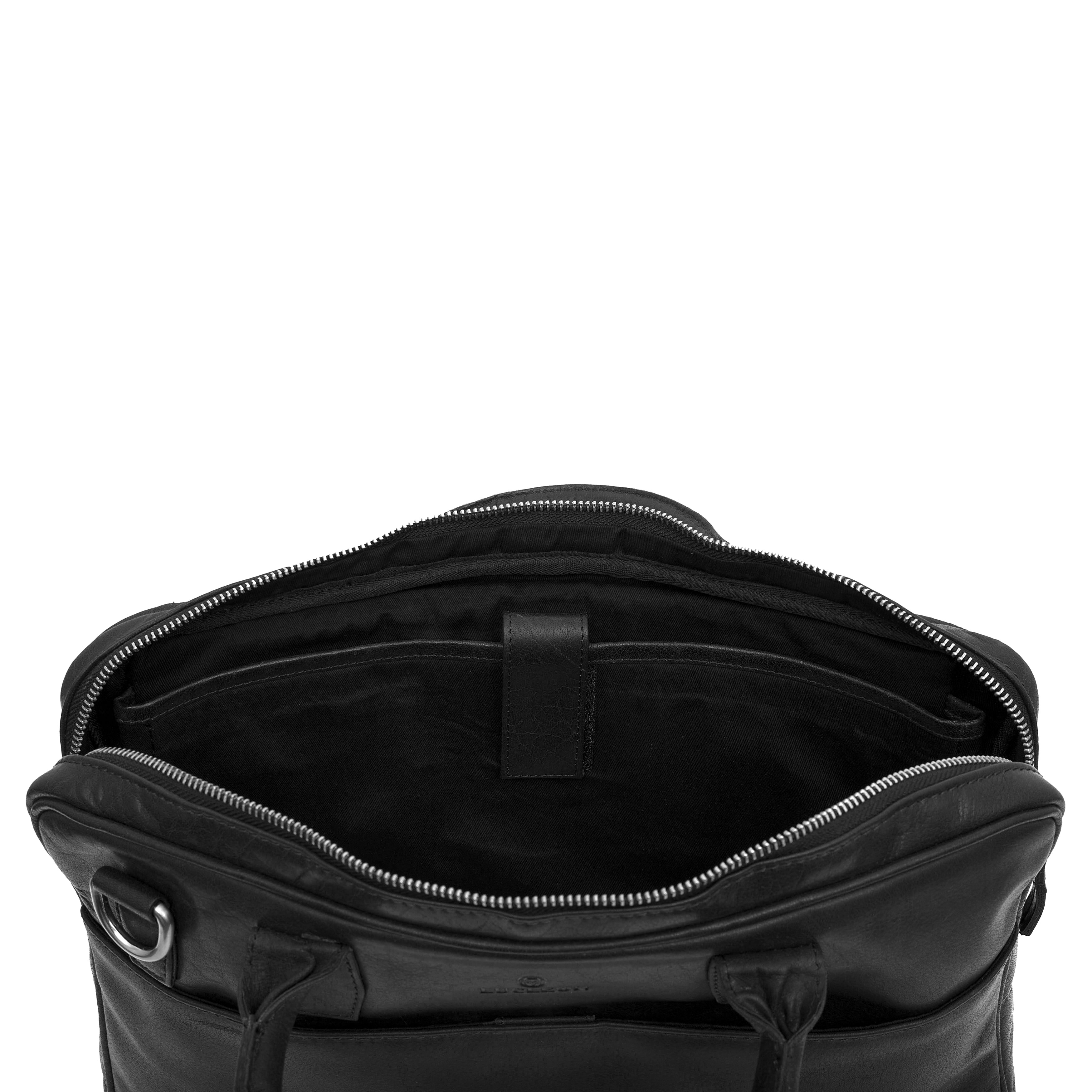 Geantă Montreal Slim 13" Executive din piele neagră - 8