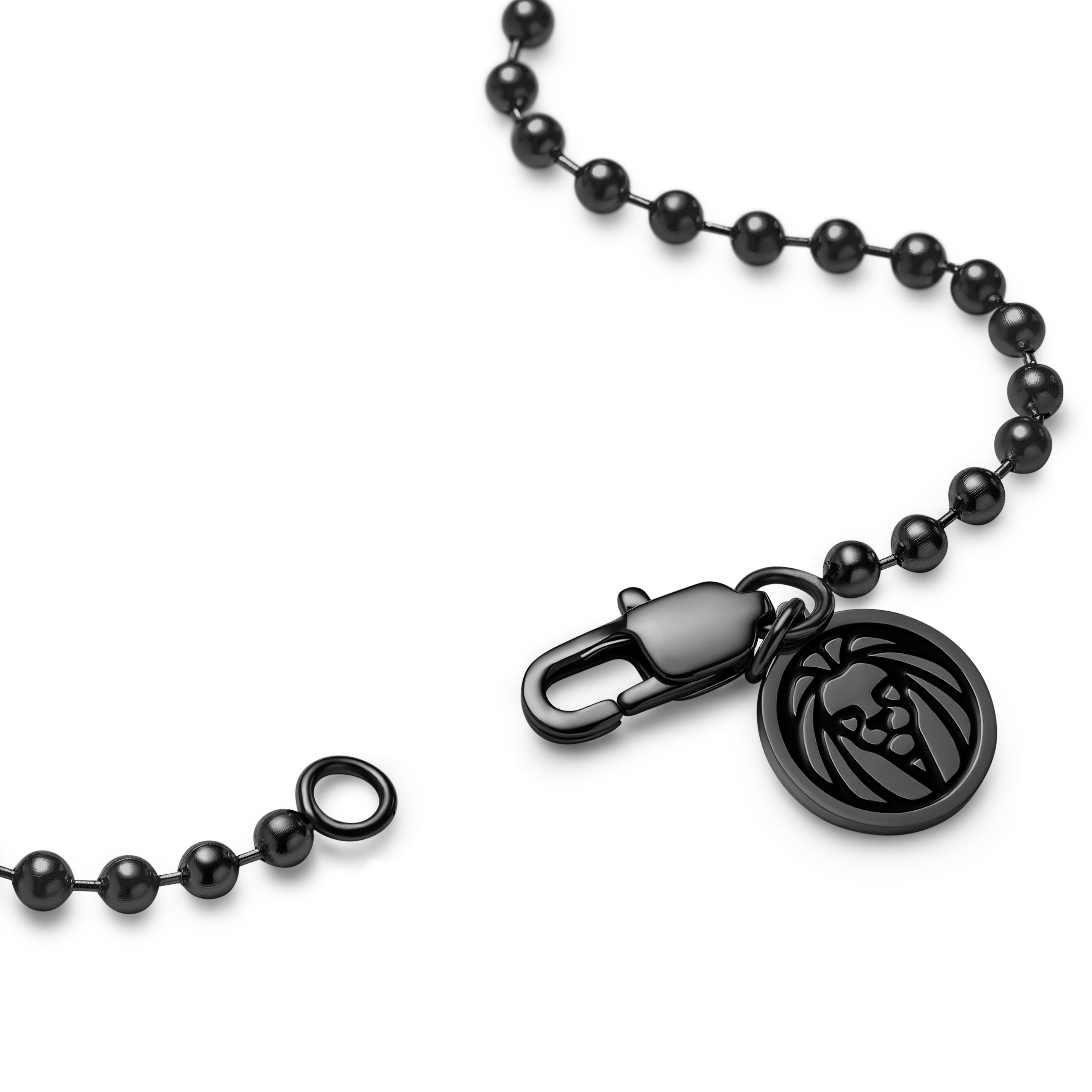 Essentials | 2.5 mm Gunmetal Black Ball Chain Bracelet - 5