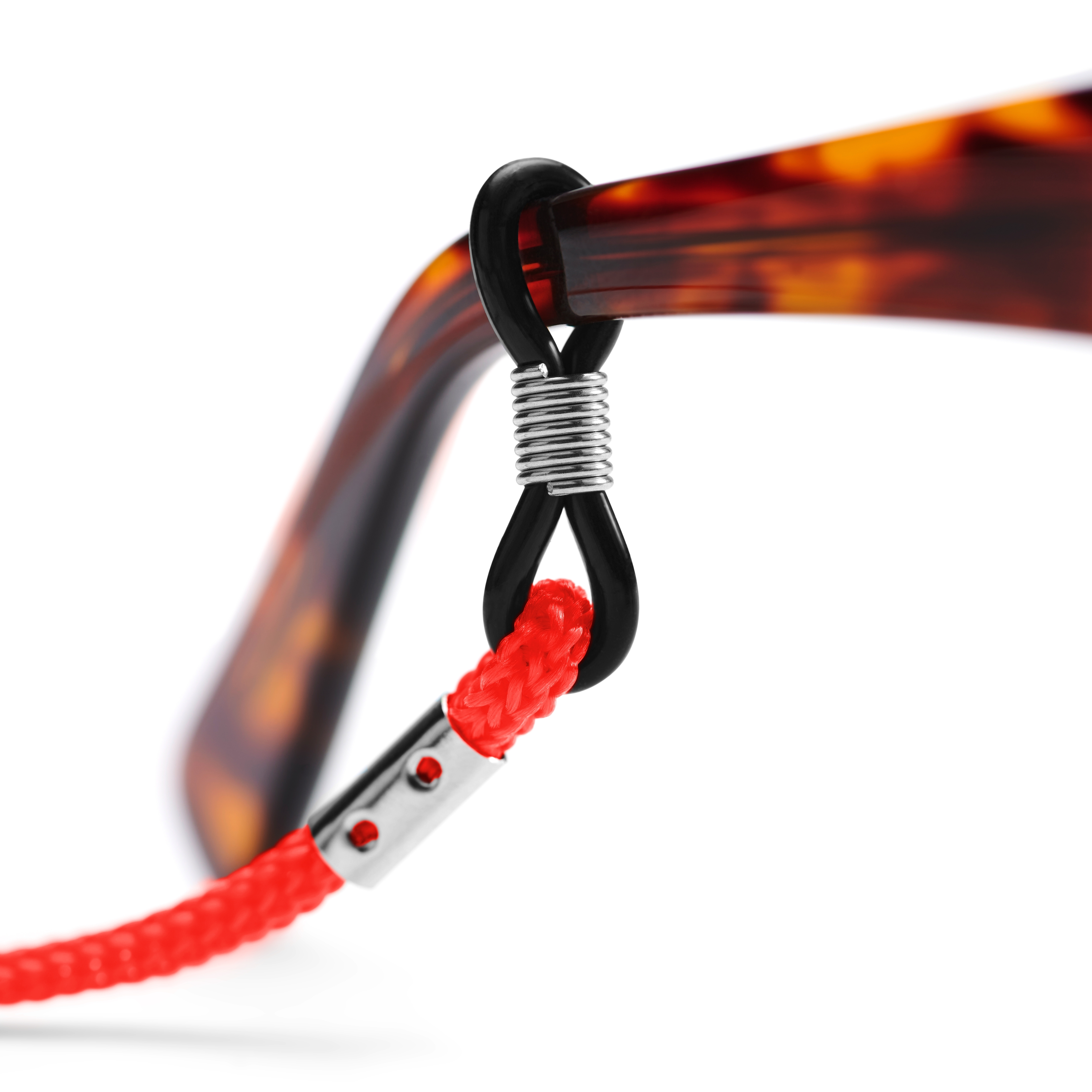 Attache pour lunettes de soleil rouge - 3
