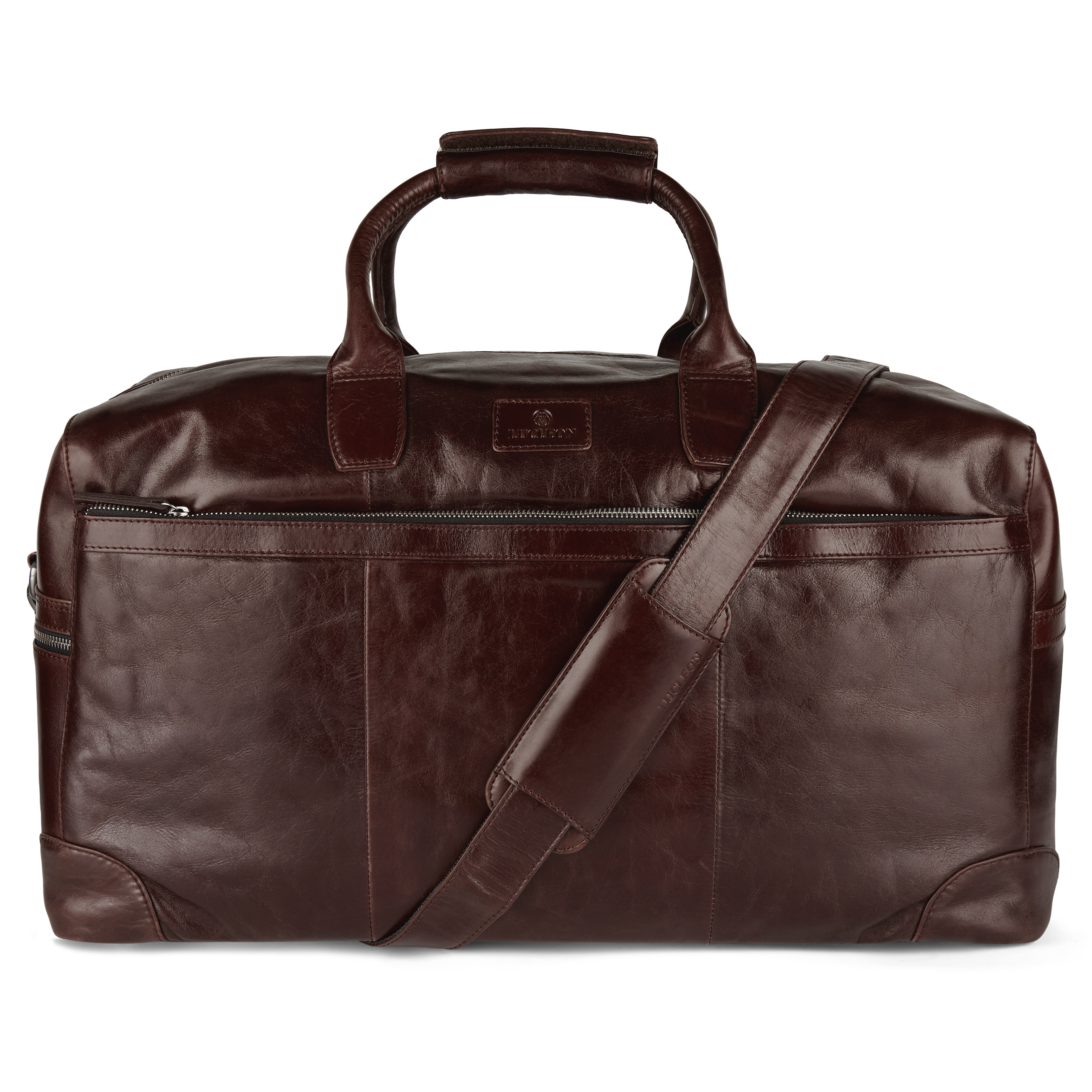 Dunkelbraune Jasper Leder Wochenendtasche - 2