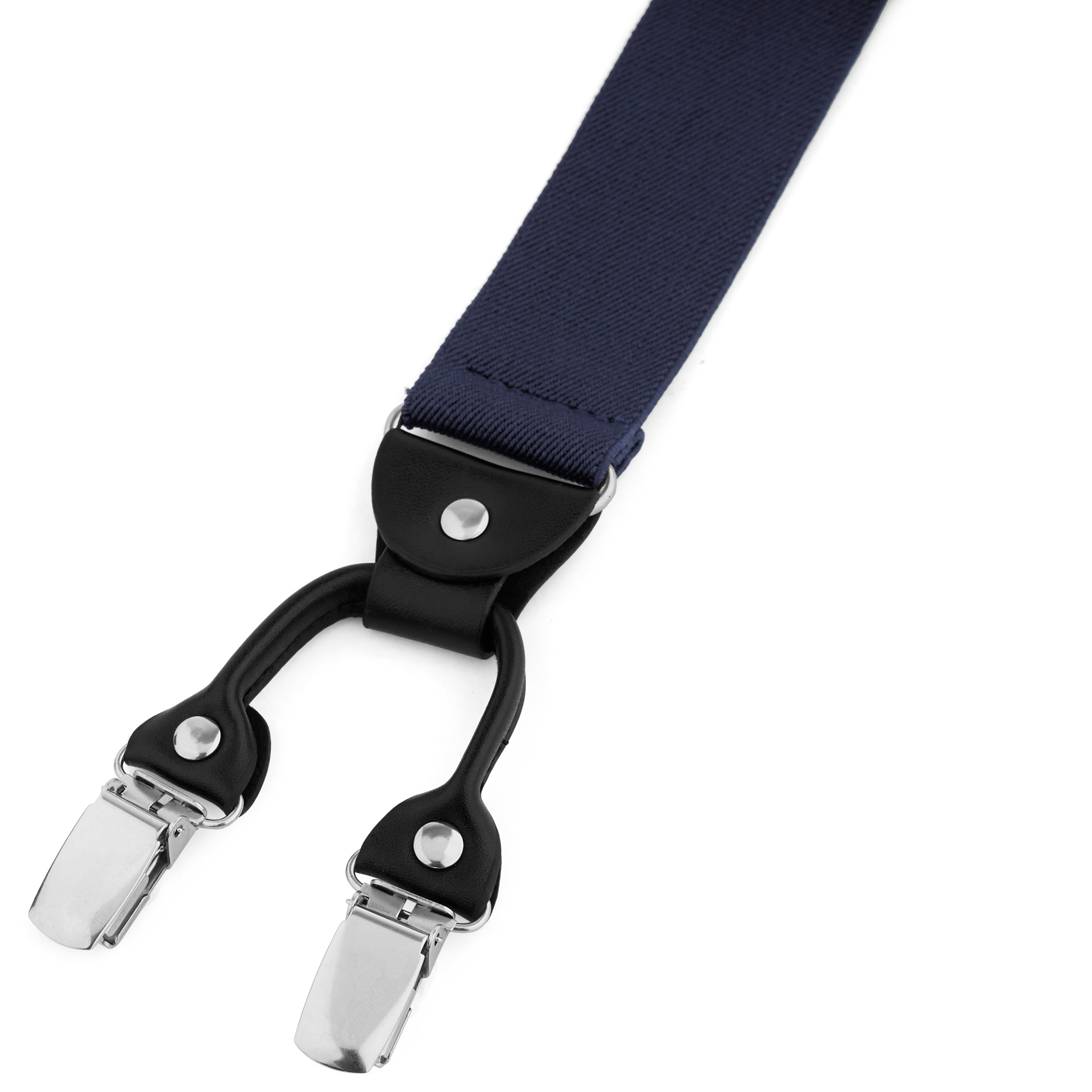 Bretelle larghe blu con clip - 2