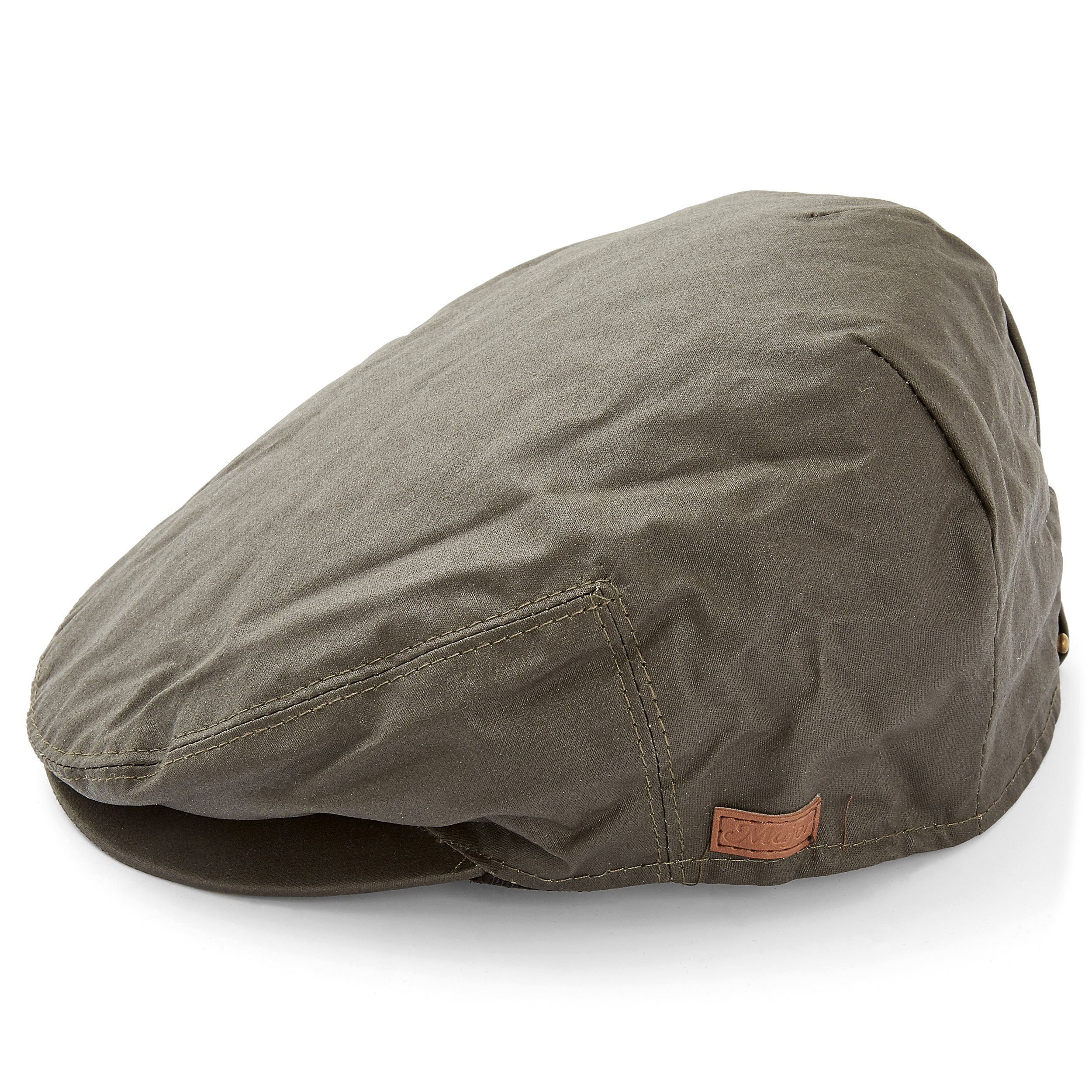 Grå Flad Kasket i Lærredstof - 3