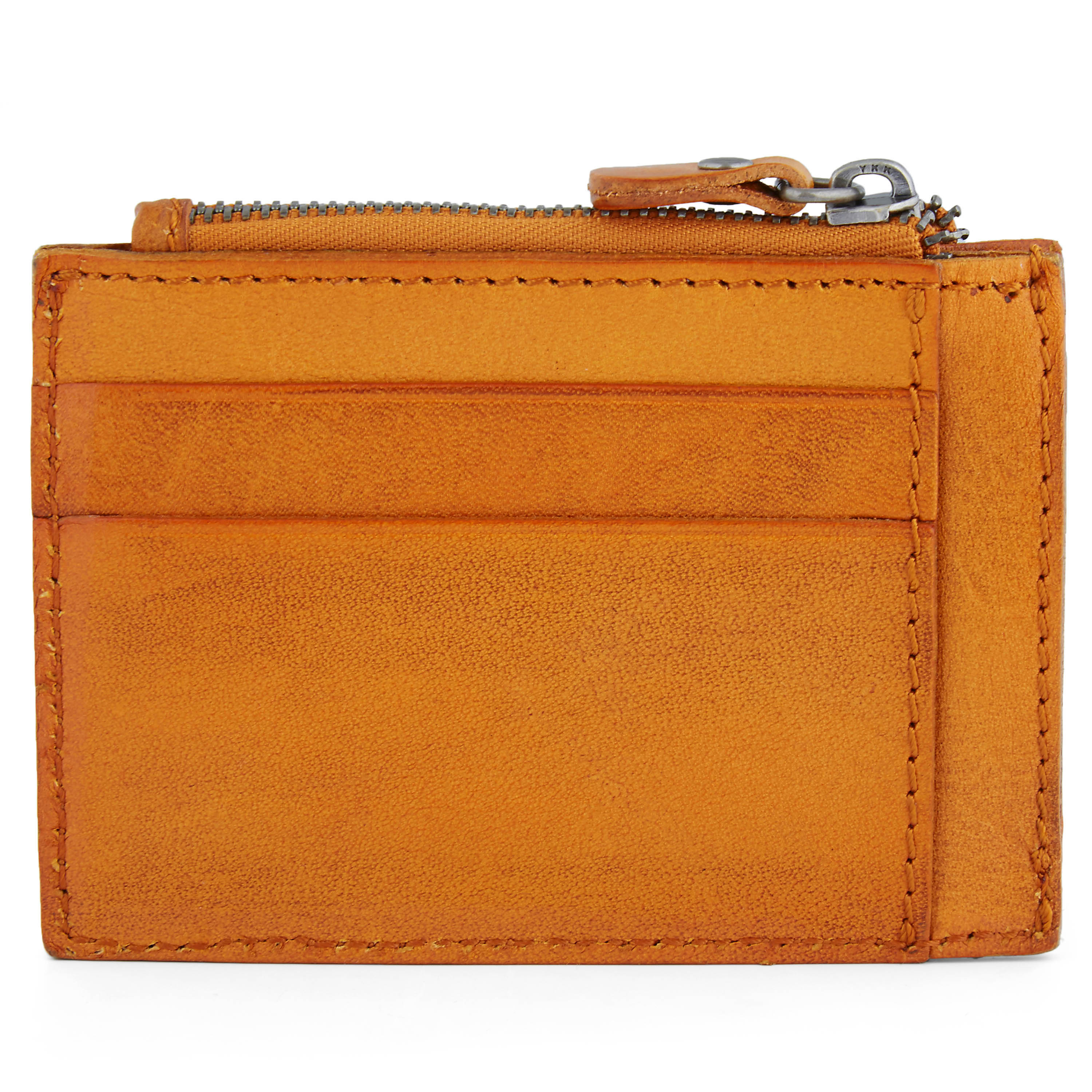 Monedero de cuero Osias marrón tostado - 4