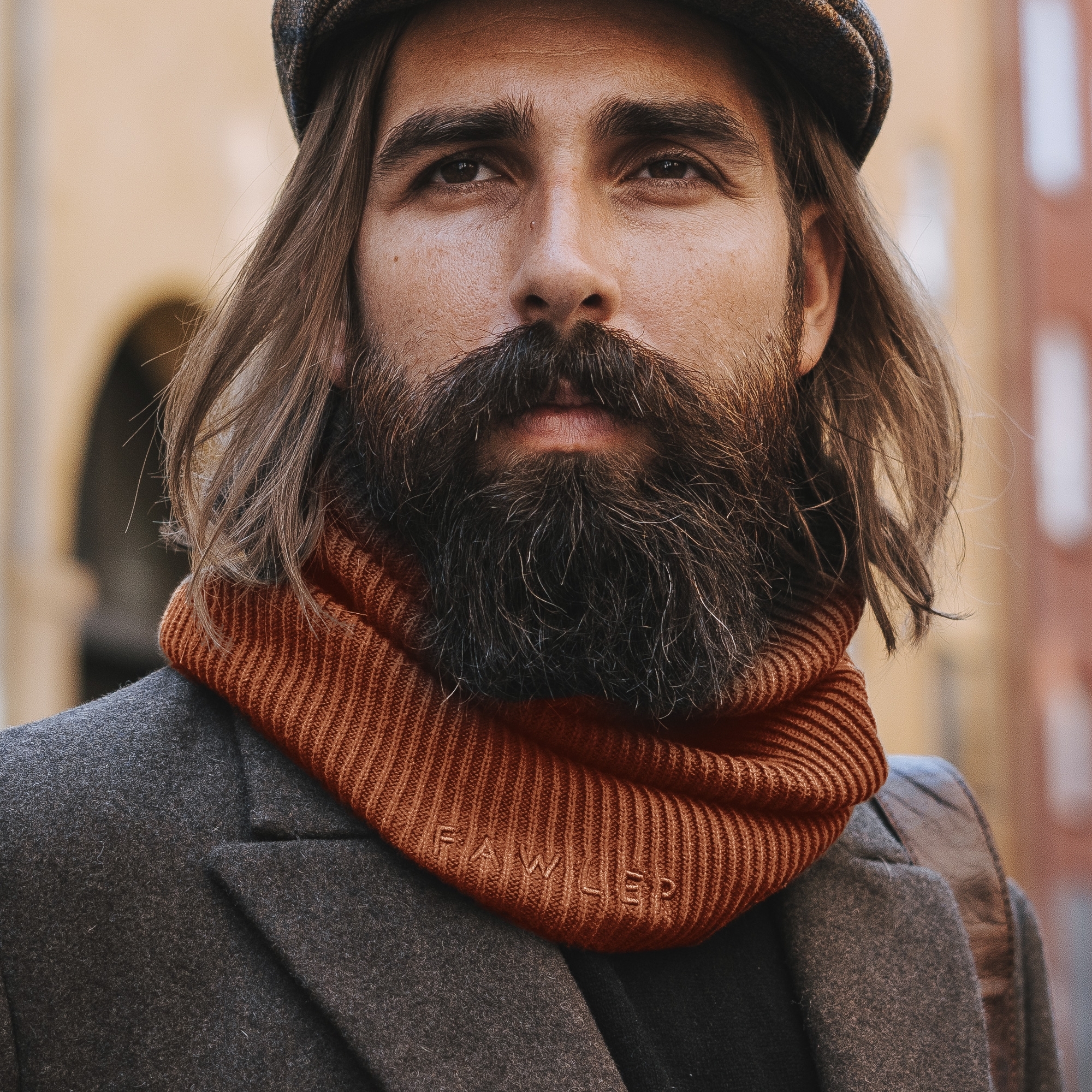 Sciarpa scaldacollo Urban Frisco marrone - 3