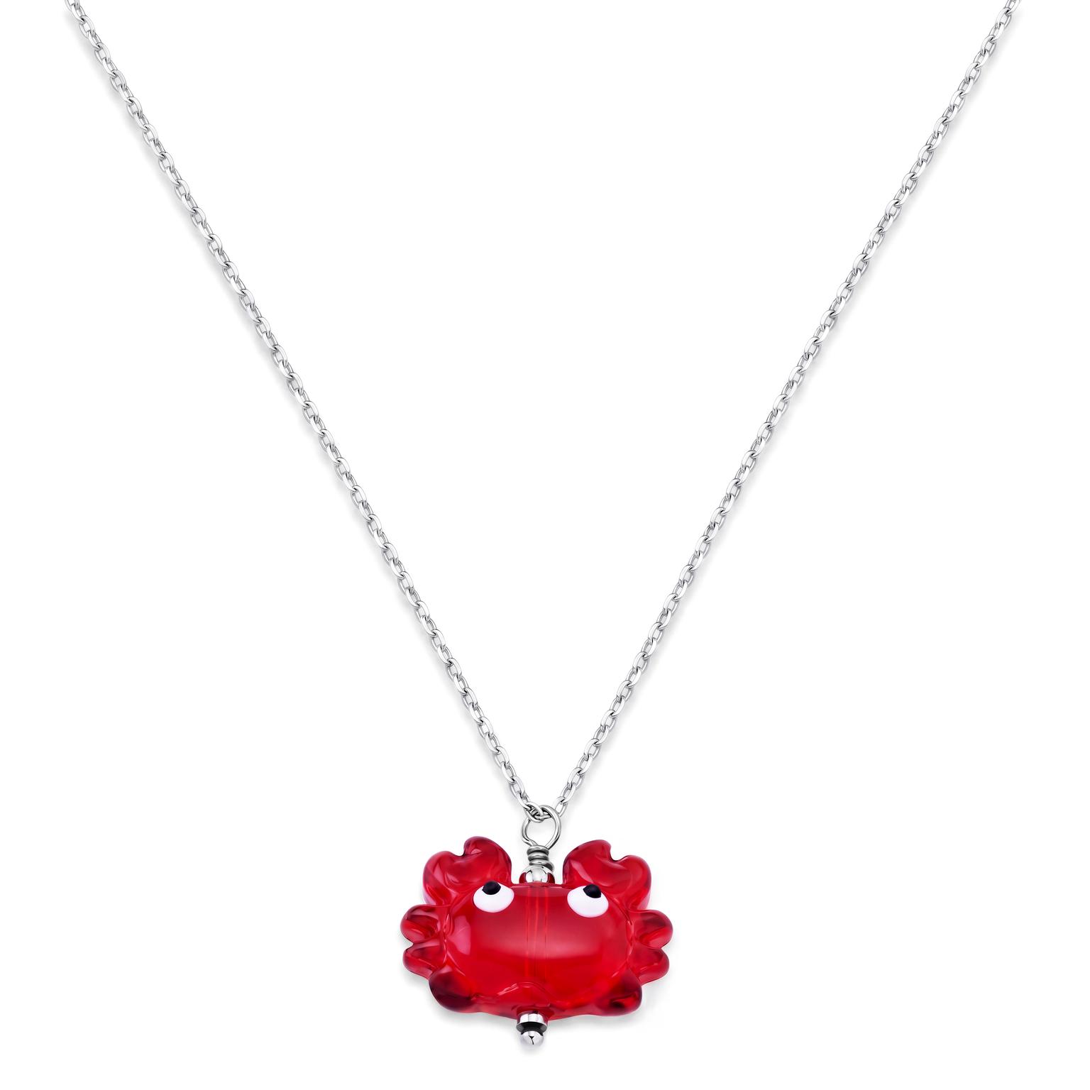 Pearlmania | Sandy Crab ガラスペンダントネックレス Pearlmania | Sandy Crab ガラスペンダントネックレス