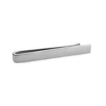Round Rhodium-Plated Sterling Silver Tie Bar Round Rhodium-Plated Sterling Silver Tie Bar