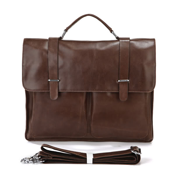 Brun Vintage Lædertaske - 9