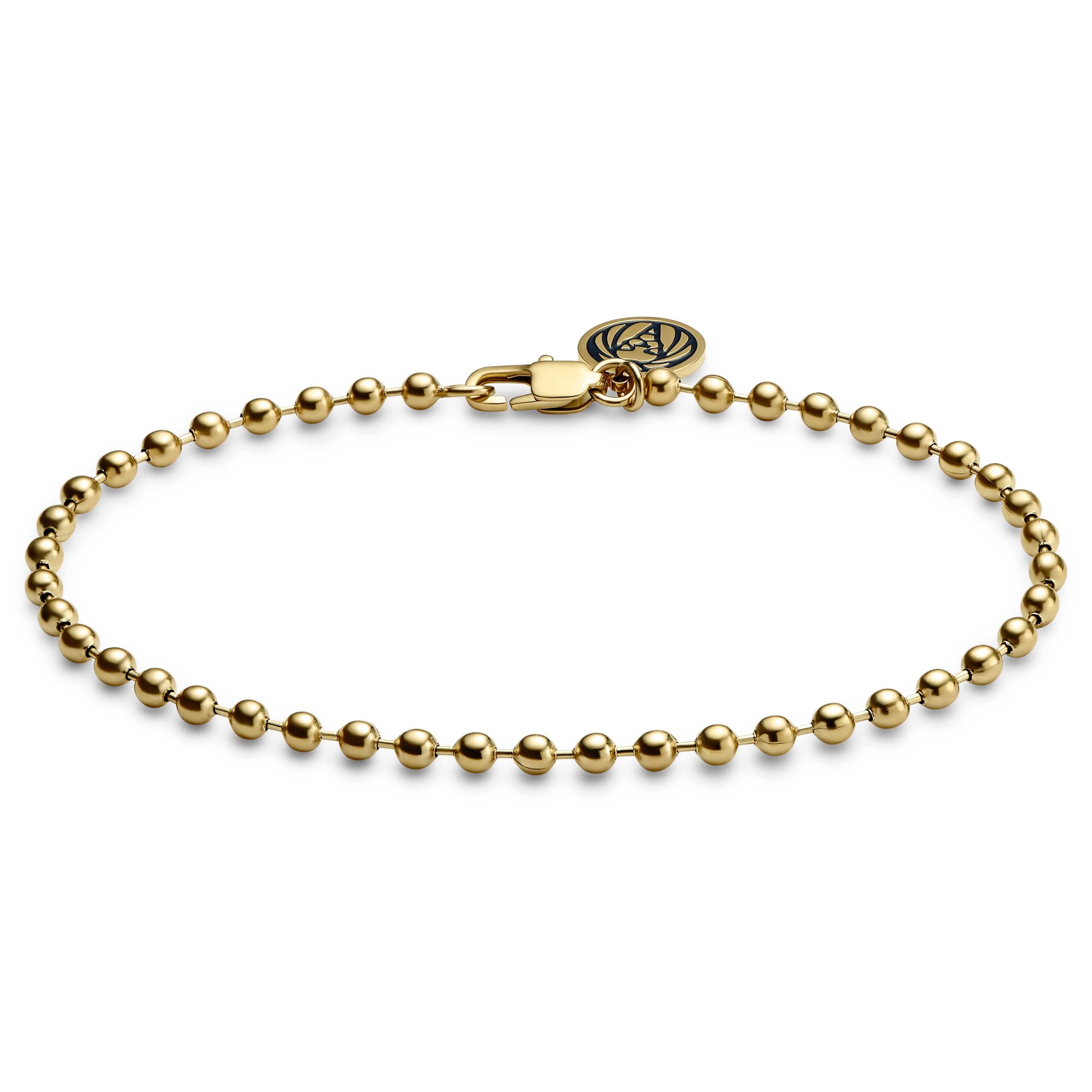 Essentials | Bracelet doré à chaîne à boules 3 mm