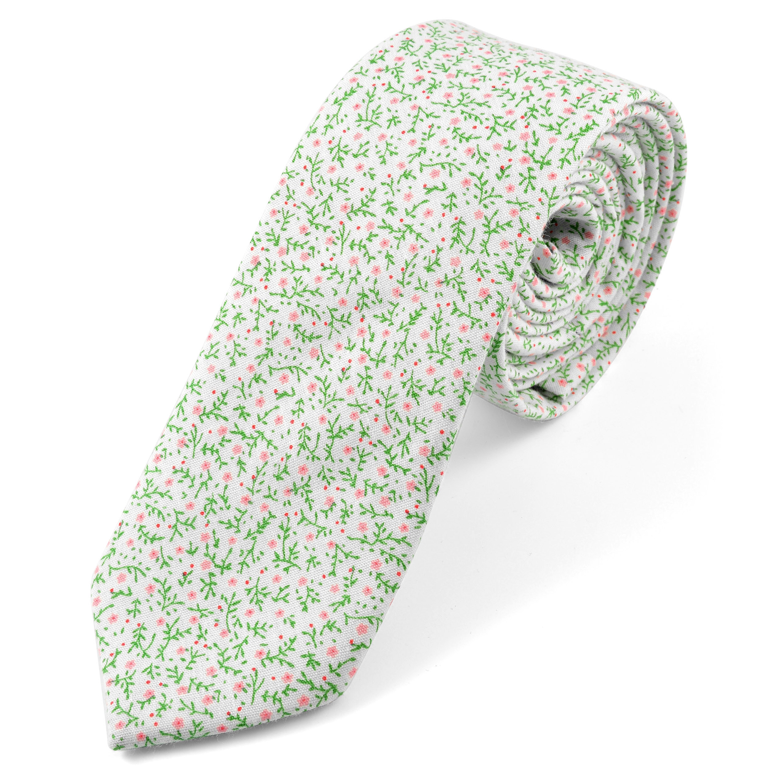 Red Forest Cotton Tie - 1