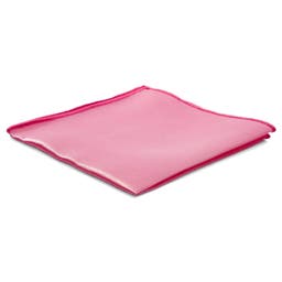Shiny Baby Pink Basic Pocket Square