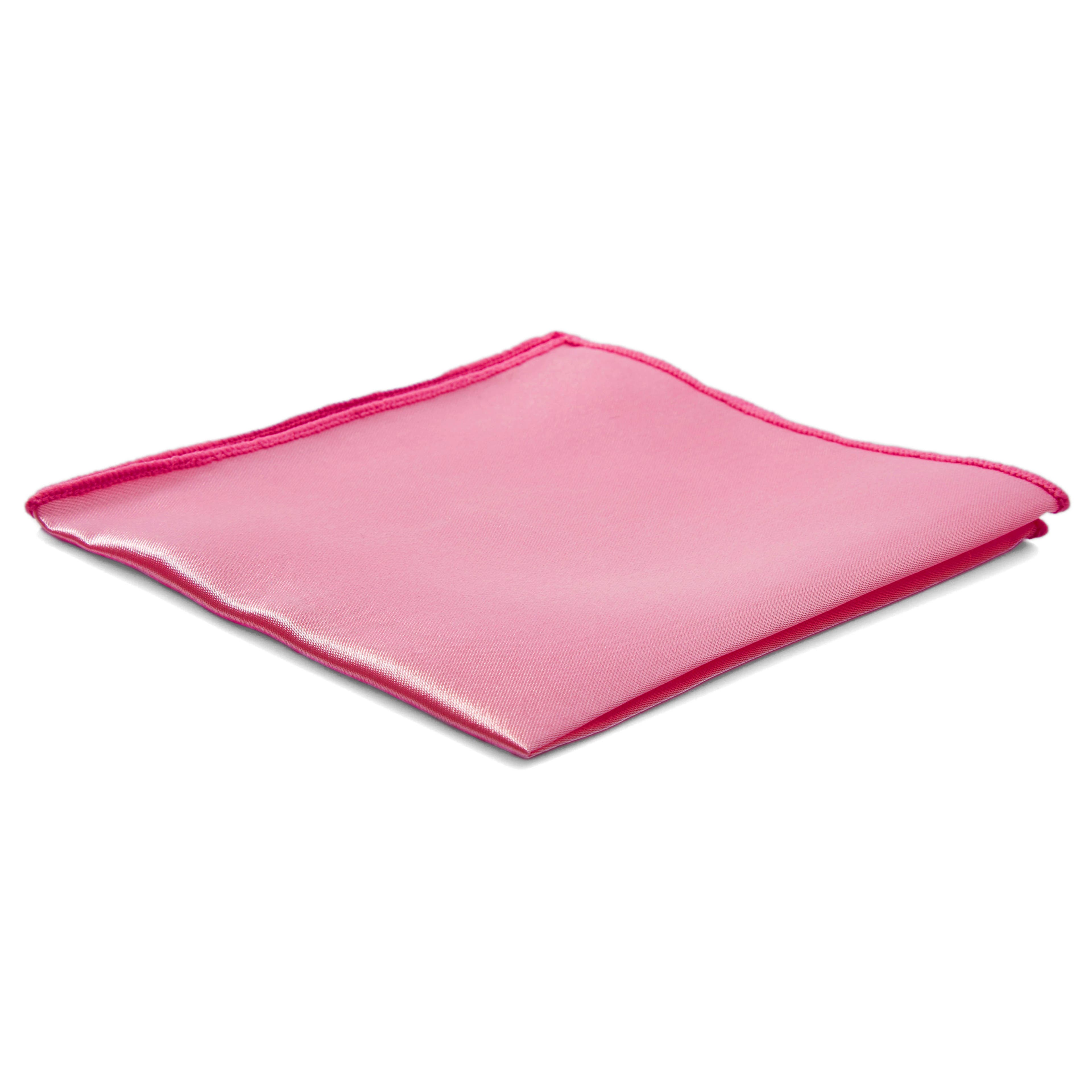 Basic Shiny Baby Pink Pocket Square