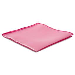 Pañuelo de bolsillo básico rosa claro brillante
